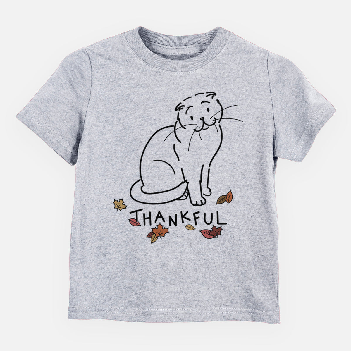 Thankful Scottish Fold Cat - Hank - Kids/Youth/Toddler Shirt