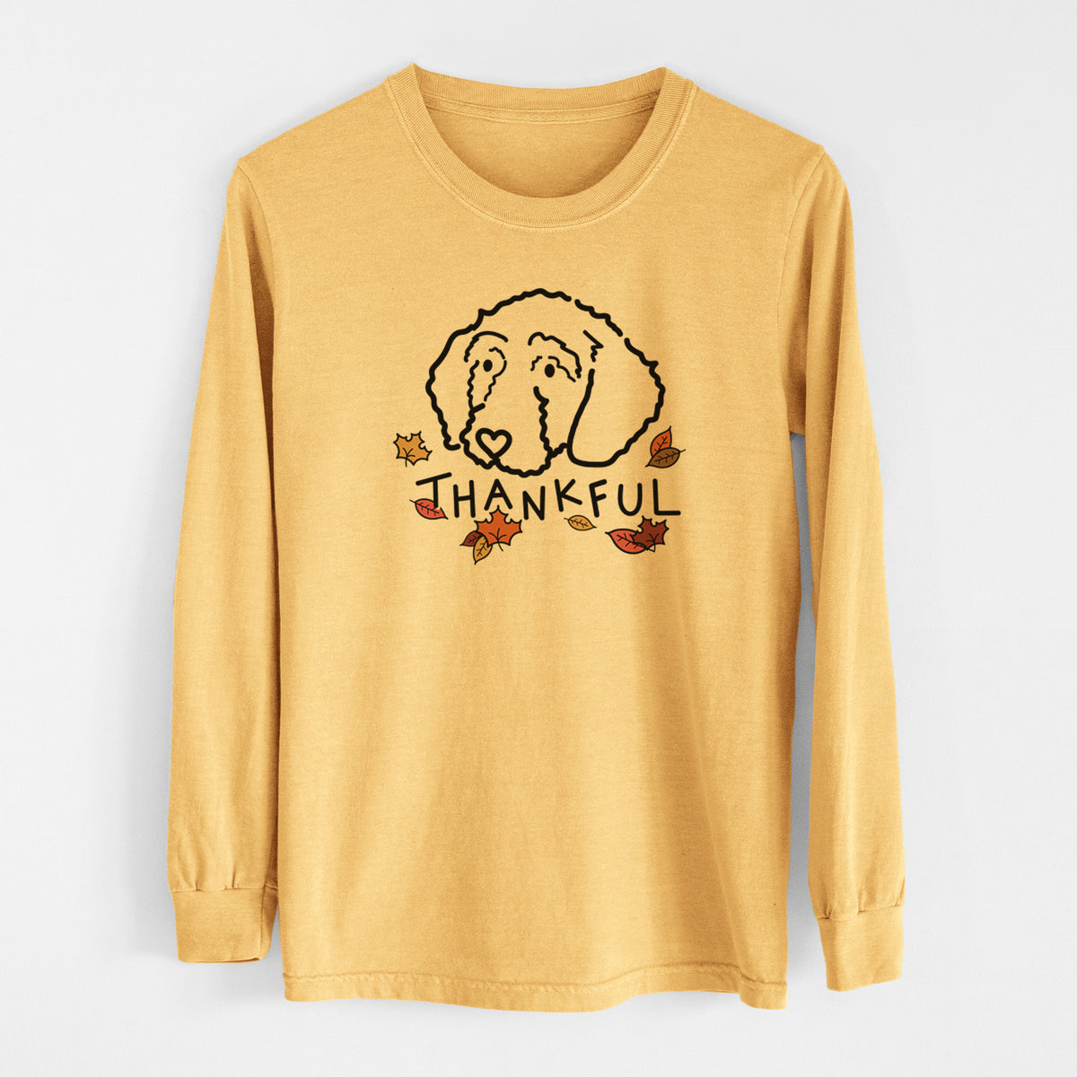Thankful Goldendoodle - Hanna - Men's Heavyweight 100% Cotton Long Sleeve