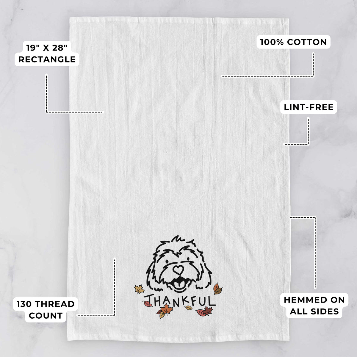 Thankful Cavachon - Harry - Tea Towel