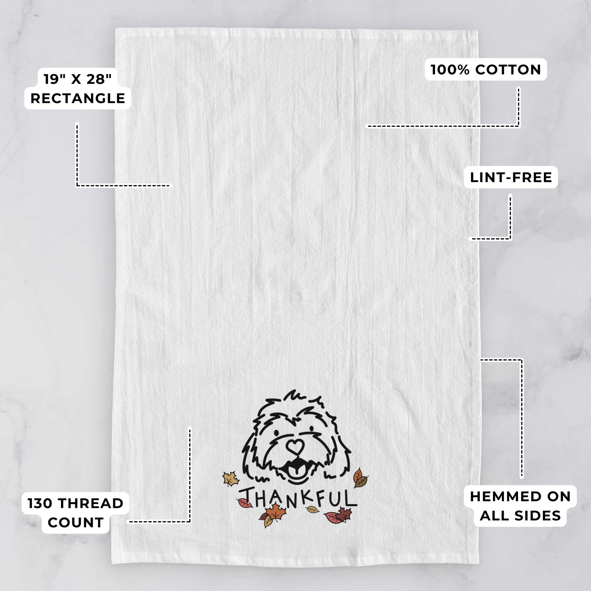 Thankful Cavachon - Harry - Tea Towel