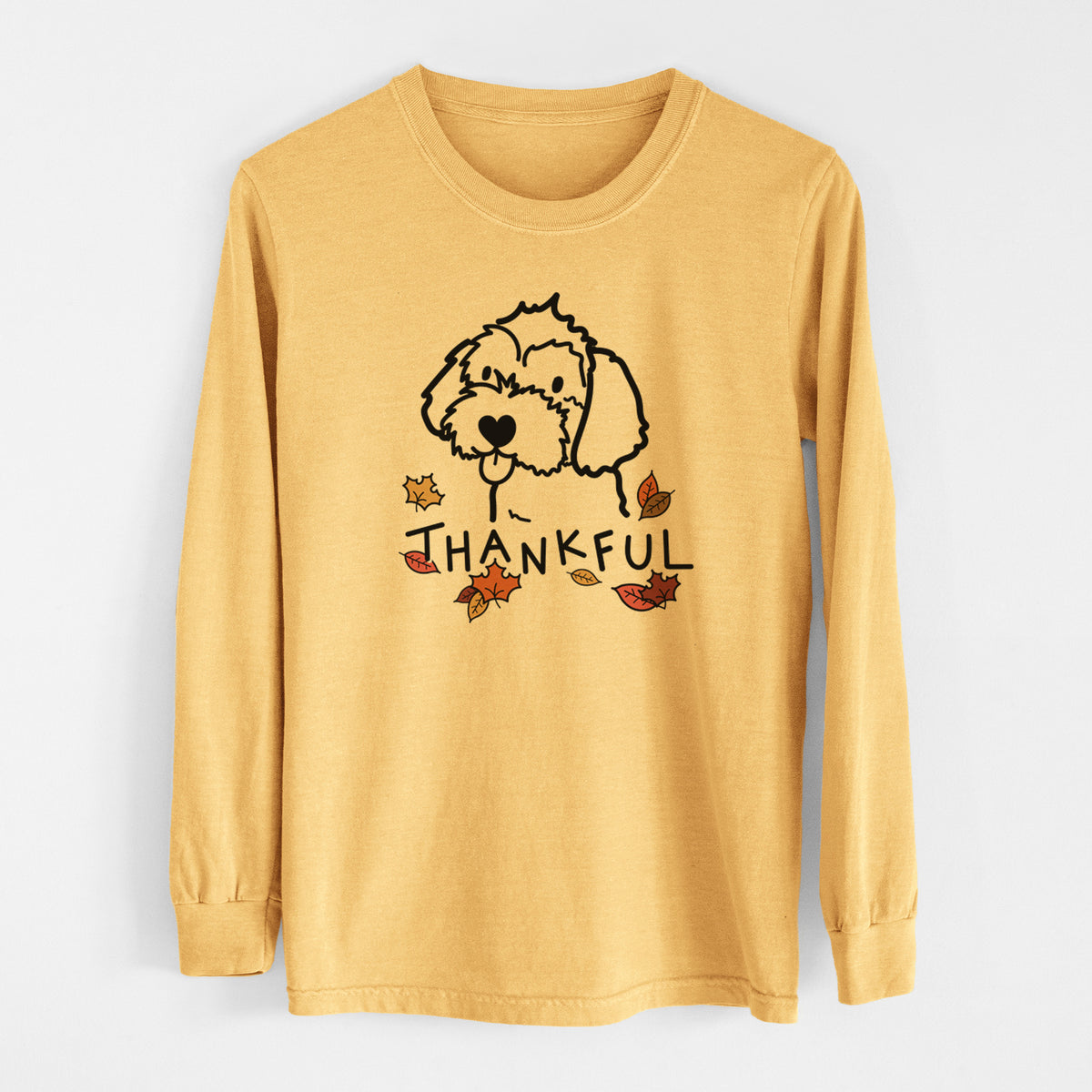 Thankful Havapoo - Men&#39;s Heavyweight 100% Cotton Long Sleeve