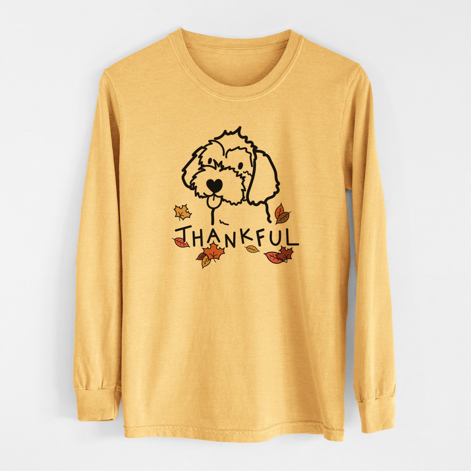 Thankful Havapoo - Men's Heavyweight 100% Cotton Long Sleeve