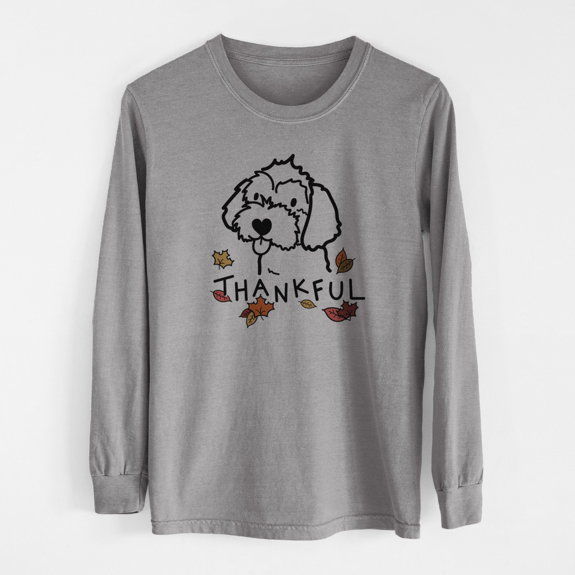 Thankful Havapoo - Men's Heavyweight 100% Cotton Long Sleeve