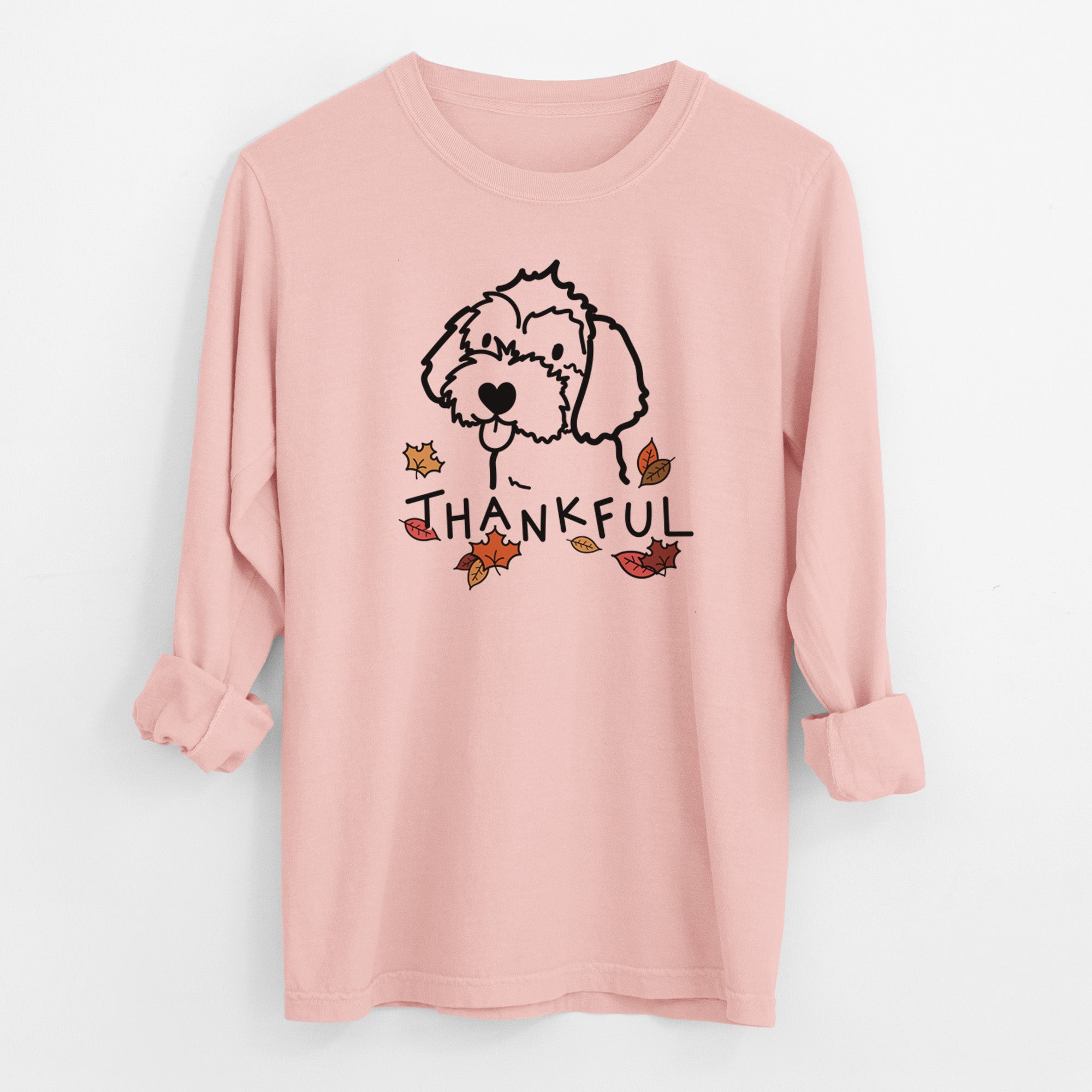 Thankful Havapoo - Men's Heavyweight 100% Cotton Long Sleeve