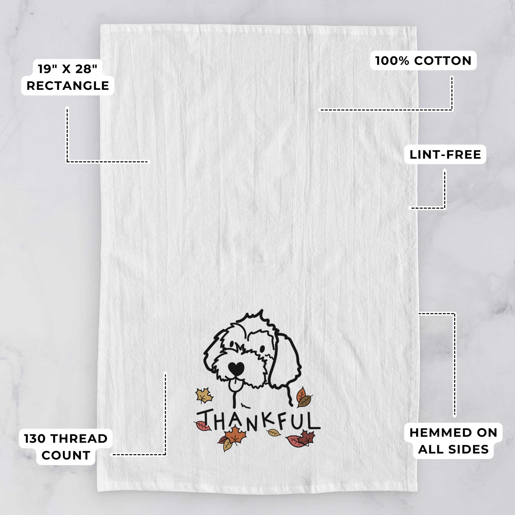 Thankful Havapoo - Tea Towel