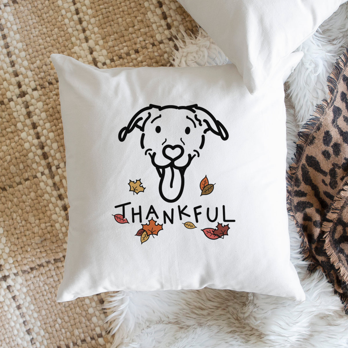 Love Always Pitbull Mix - Hemi -  Throw Pillow Cover
