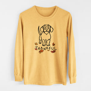 Thankful Wire Dachshund - Henry - Men's Heavyweight 100% Cotton Long Sleeve