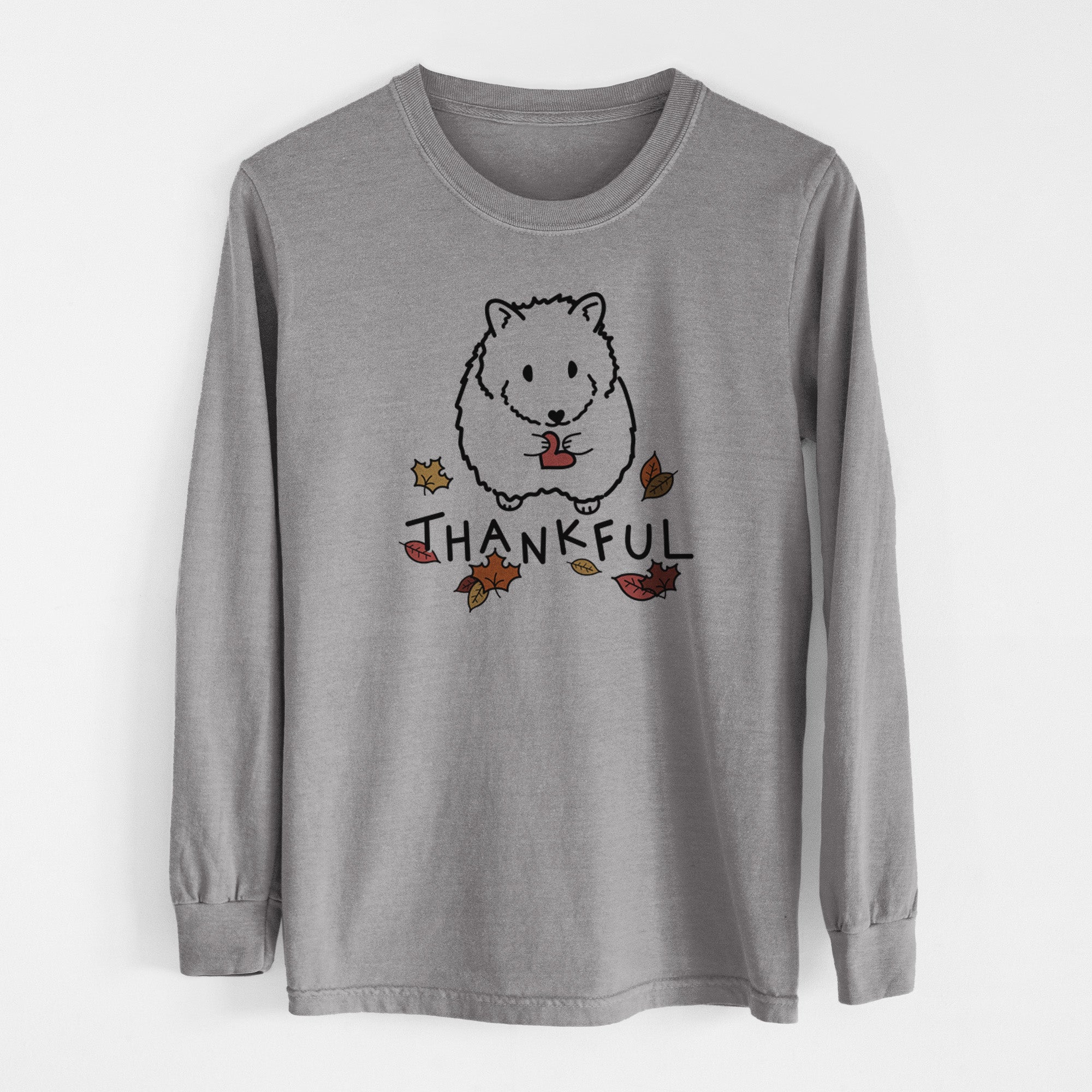 Thankful Hamster - Hilga - Men's Heavyweight 100% Cotton Long Sleeve