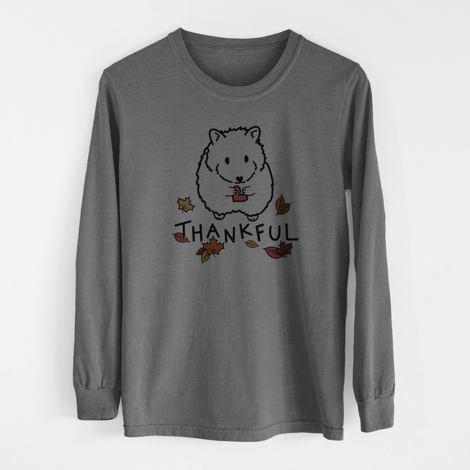 Thankful Hamster - Hilga - Men's Heavyweight 100% Cotton Long Sleeve