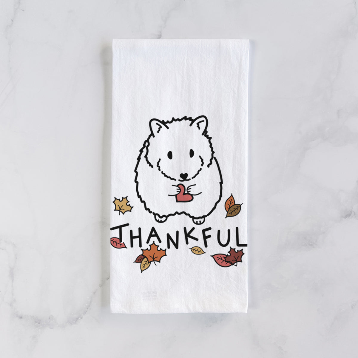 Thankful Hamster - Hilga - Tea Towel