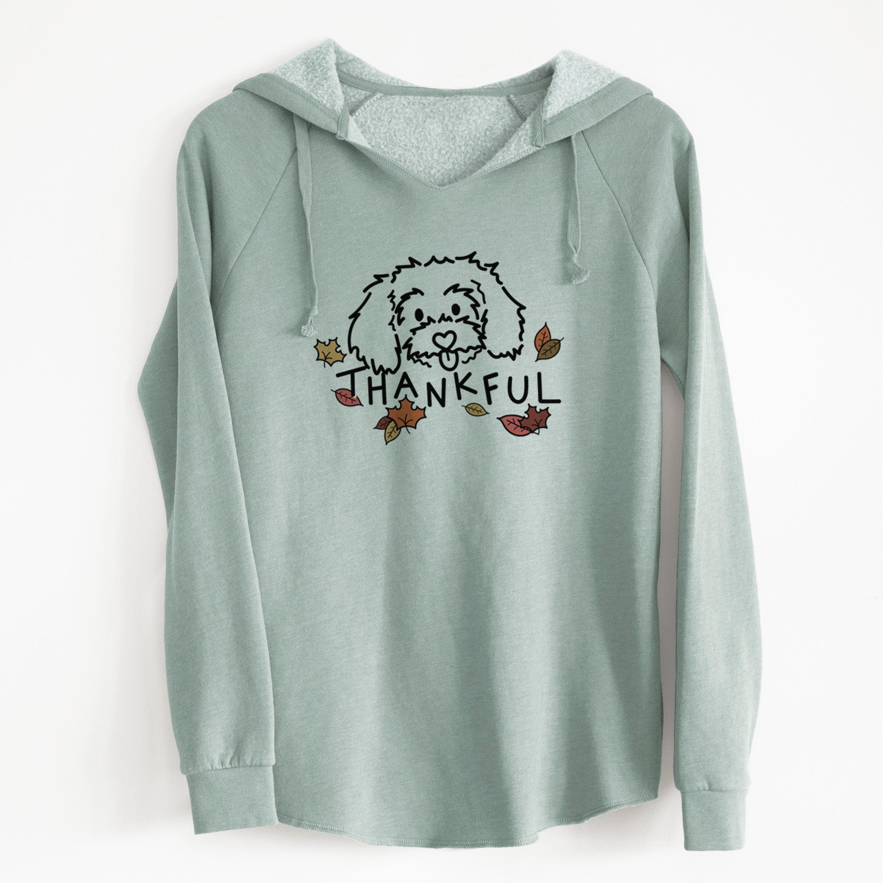 Thankful Maltipoo - Holly - Cali Wave Hooded Sweatshirt