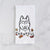 Thankful Siberian Husky - Tea Towel