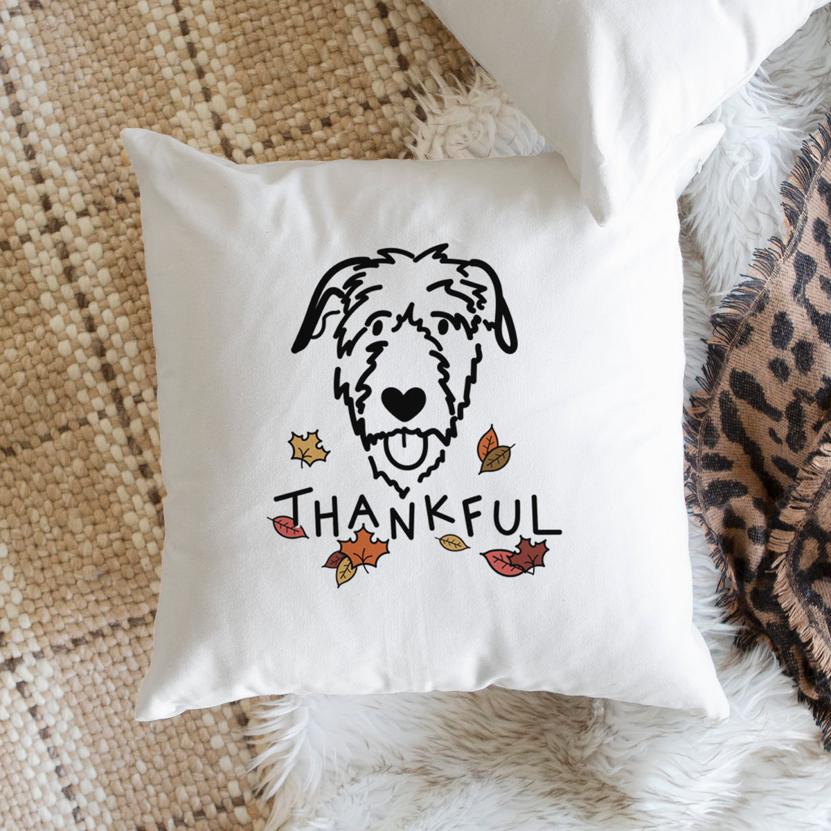 Love Always Irish Wolfhound - Throw Pillow Cover