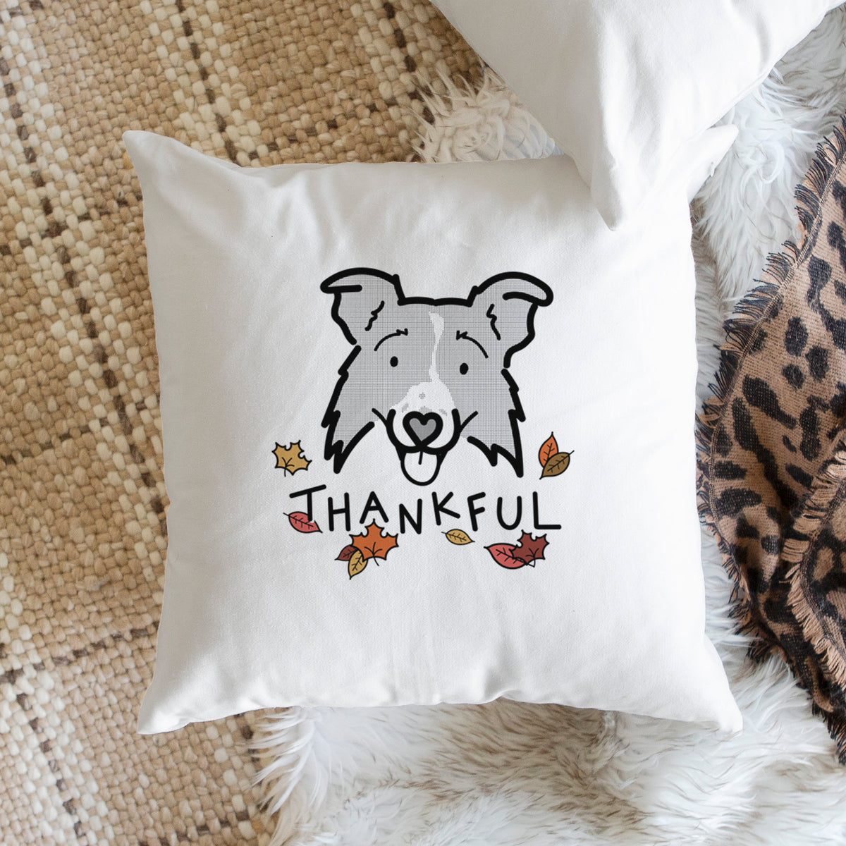 Love Always Border Collie 2.0 - Jam -  Throw Pillow Cover