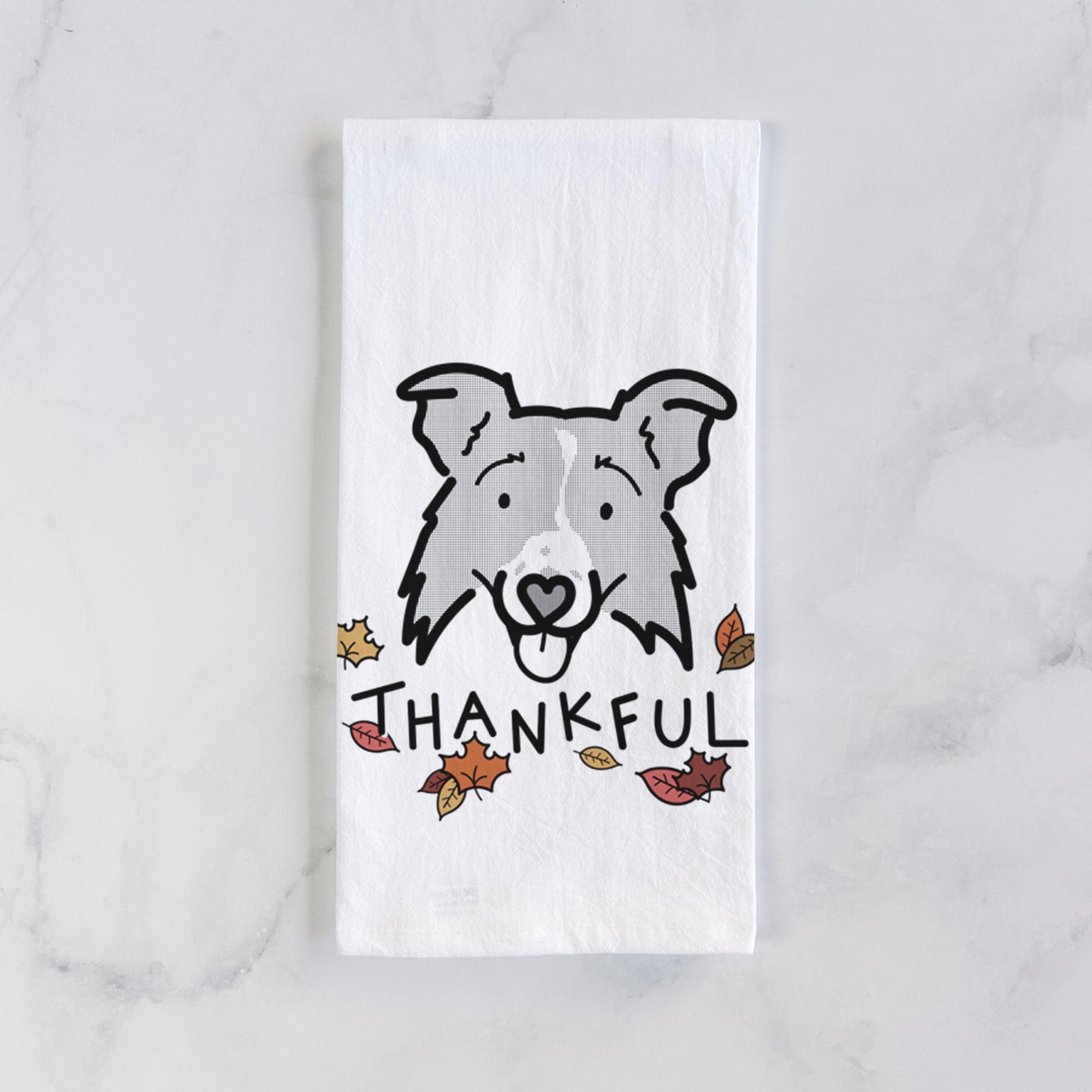 Thankful Border Collie 2.0 - Jam - Tea Towel