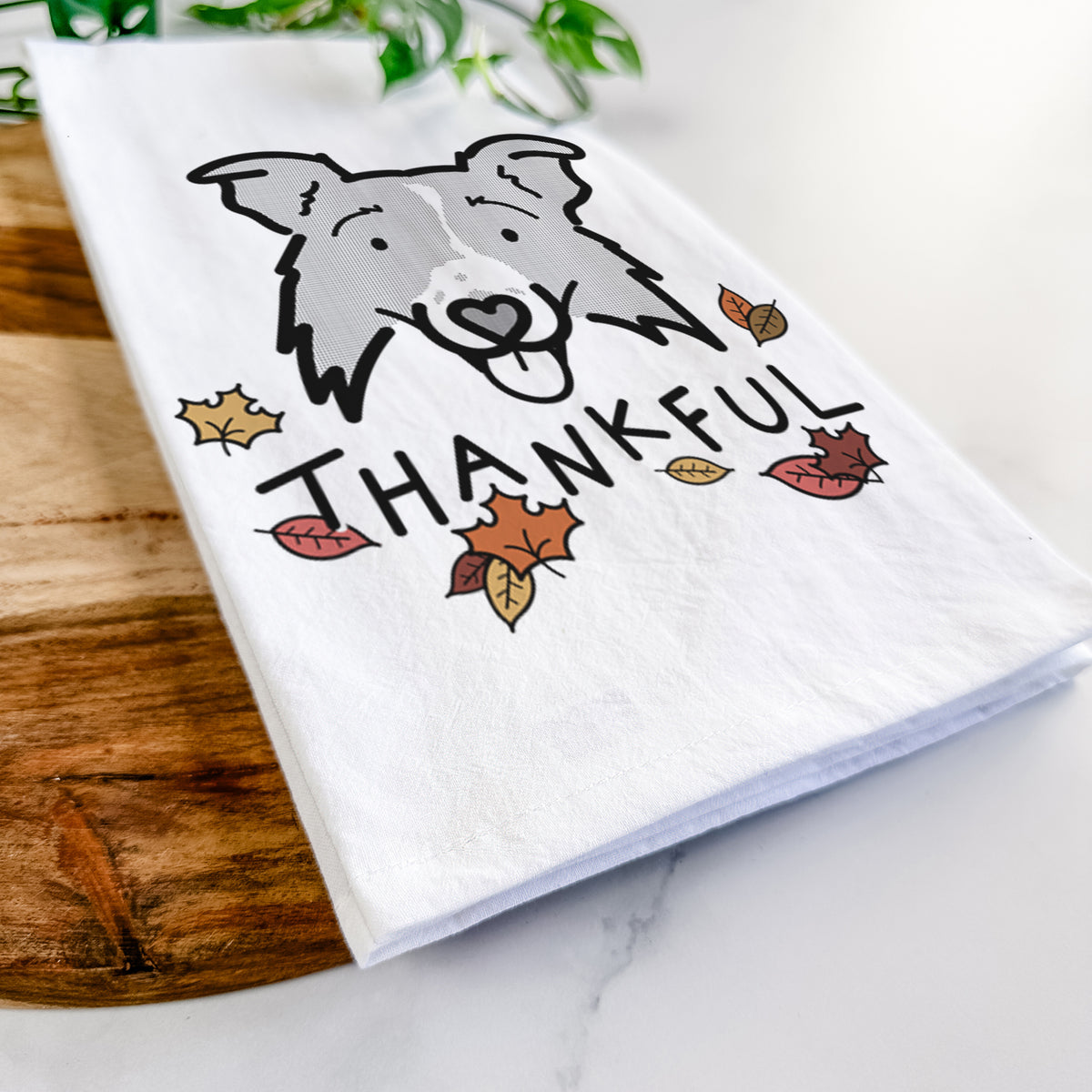 Thankful Border Collie 2.0 - Jam - Tea Towel