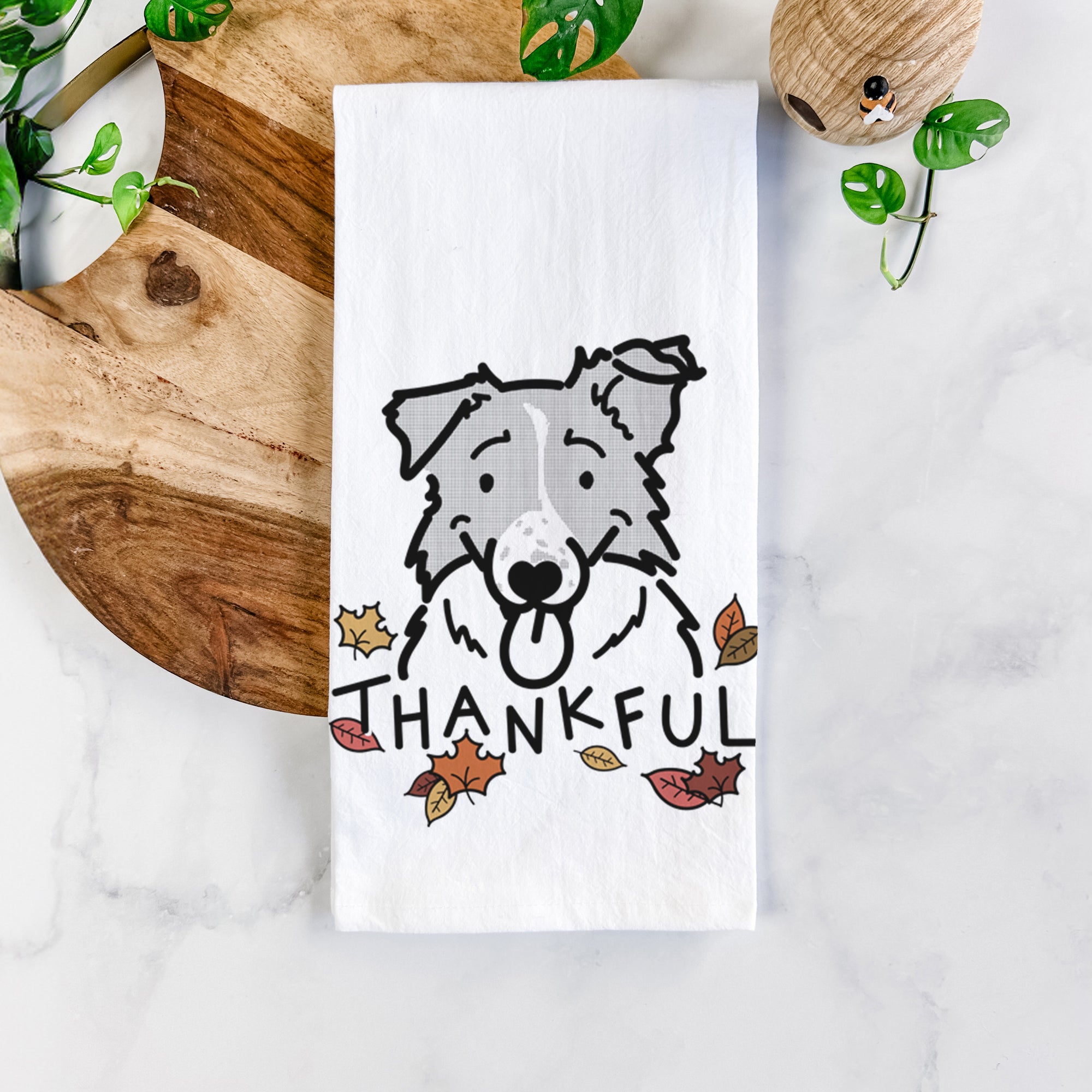 Thankful Border Collie - Jam - Tea Towel