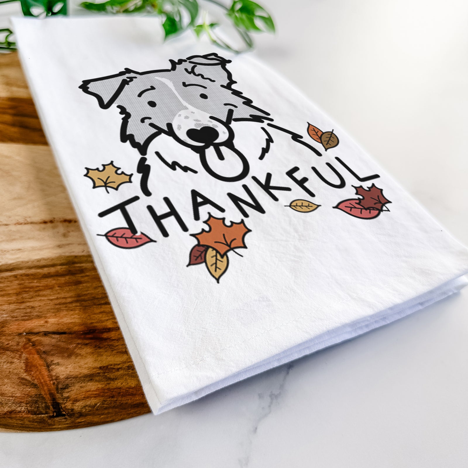 Thankful Border Collie - Jam - Tea Towel