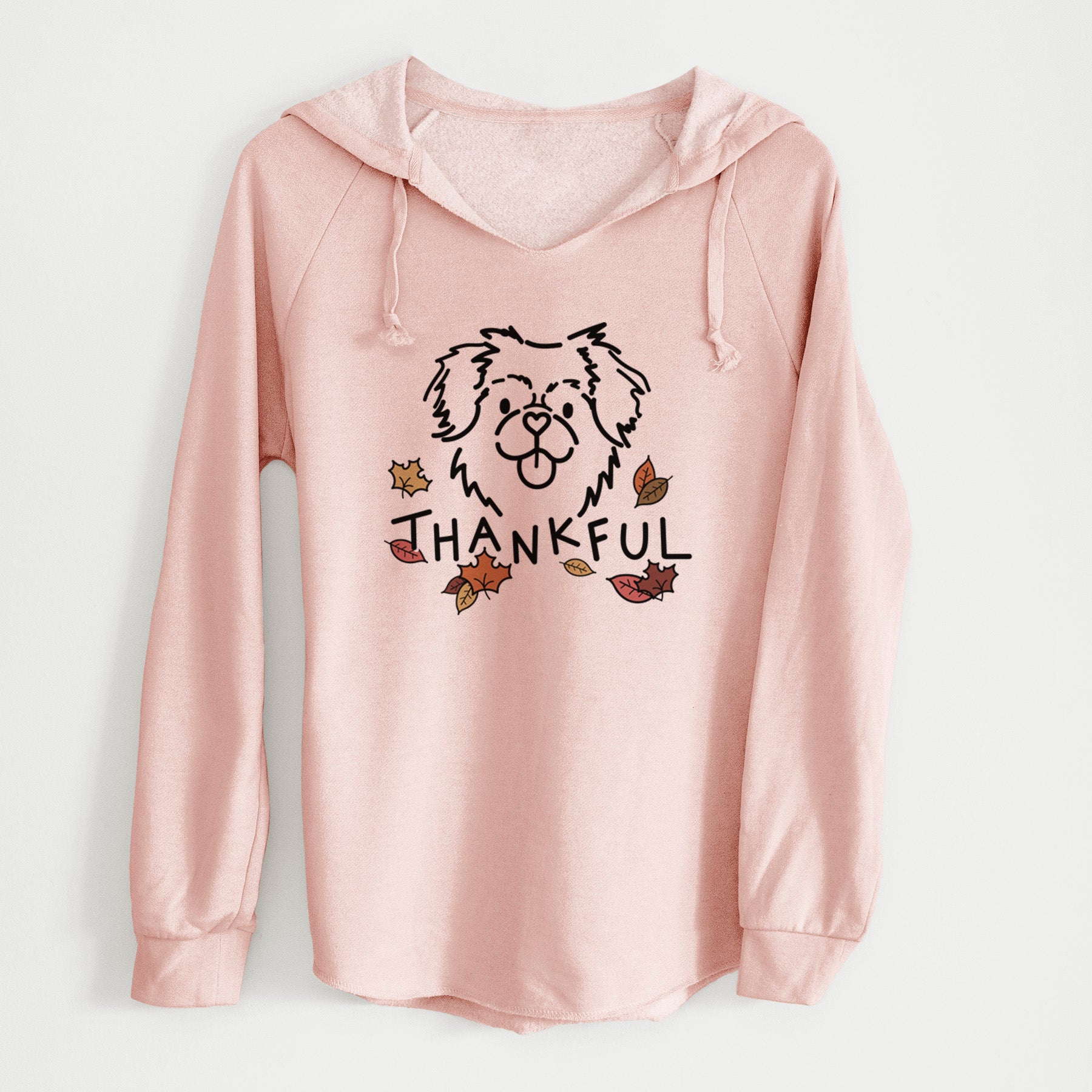 Thankful Tibetan Spaniel - Jiji - Cali Wave Hooded Sweatshirt