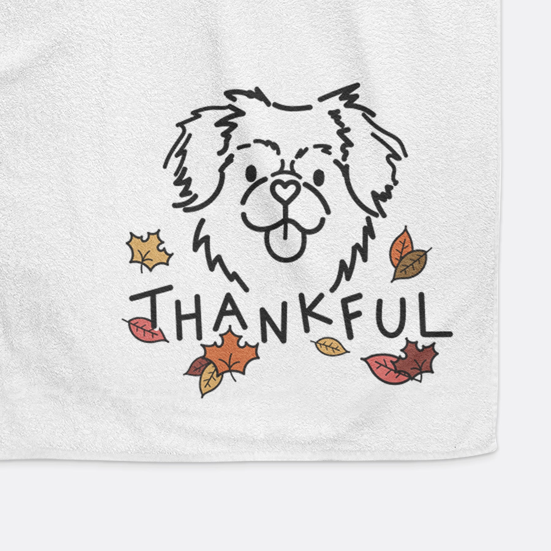 Thankful Tibetan Spaniel - Jiji - Decorative Hand Towel