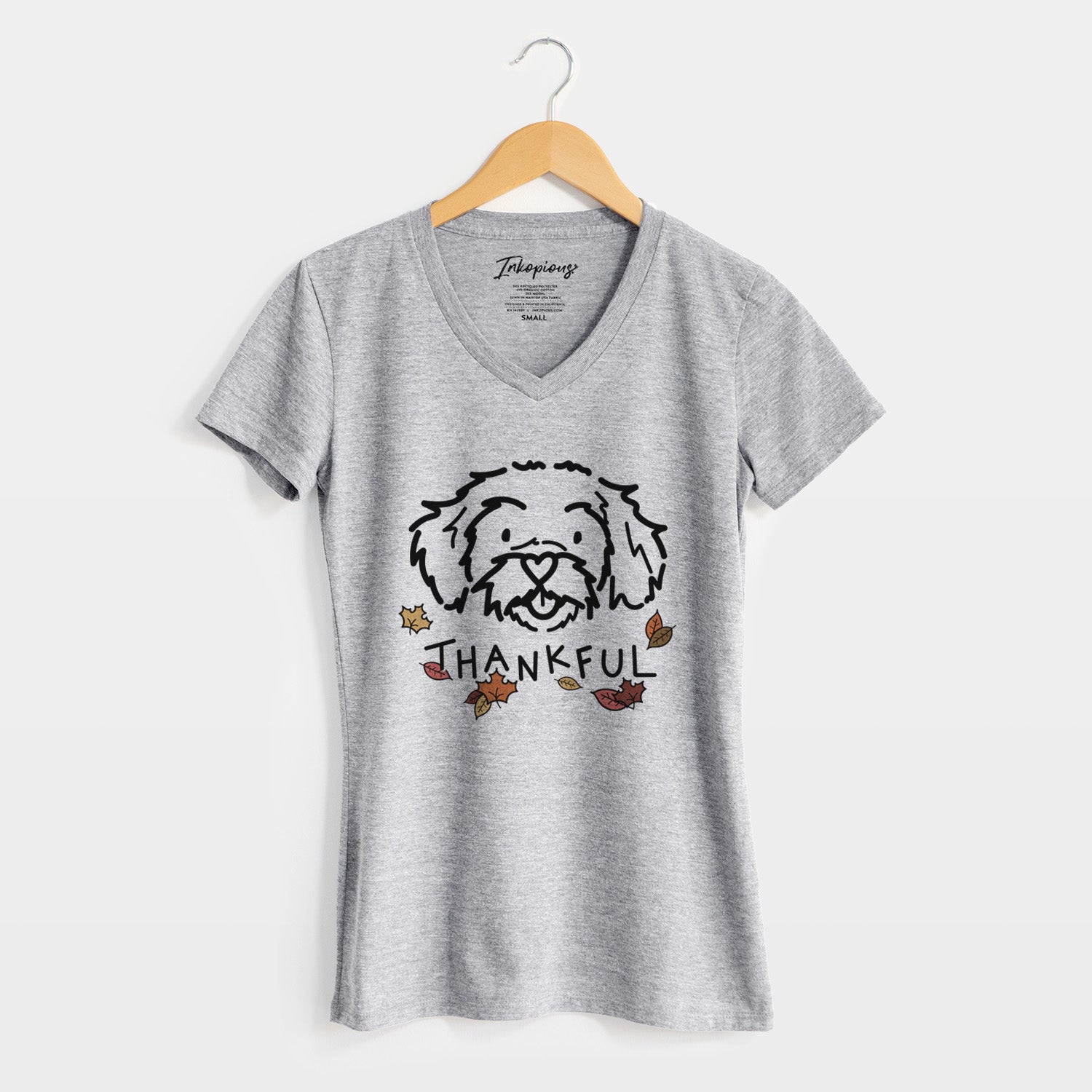 Thankful Peekapoo - Jo Jo - Women's Perfect V-neck Shirt