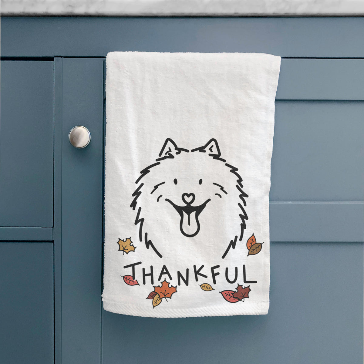 Thankful Samoyed - Johnny - Hand Towel