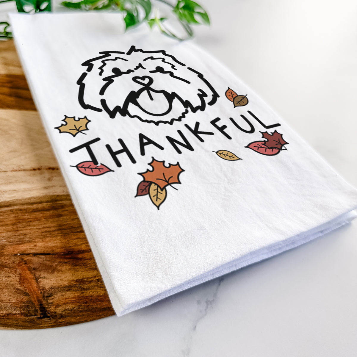 Thankful Lhasa Apso - Keia - Tea Towel