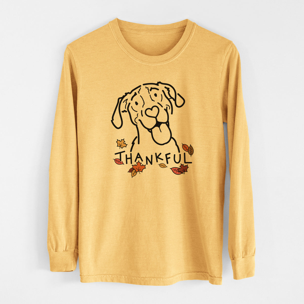 Thankful Treeing Walker Coonhound - Kimble - Men&#39;s Heavyweight 100% Cotton Long Sleeve