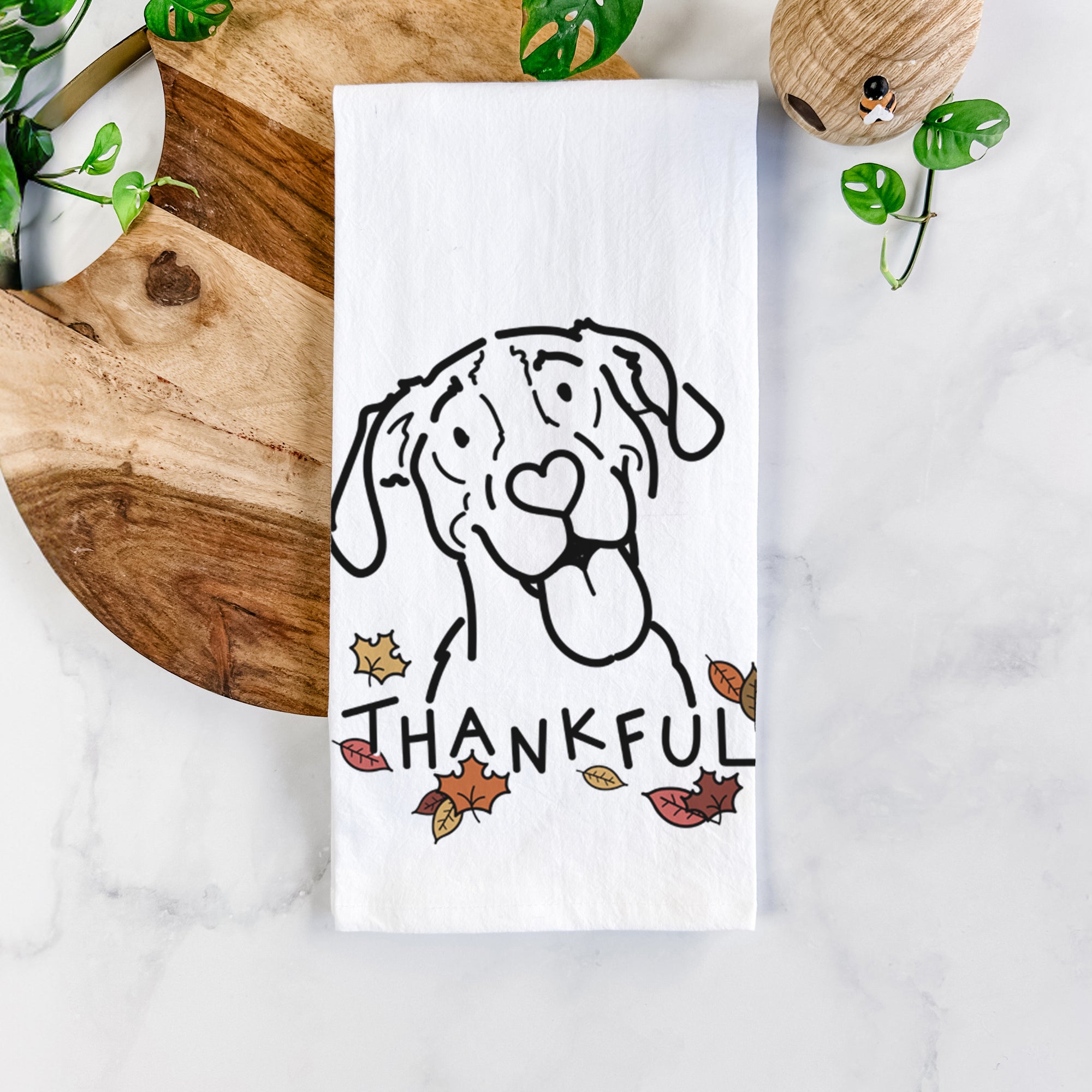 Thankful Treeing Walker Coonhound - Kimble - Tea Towel