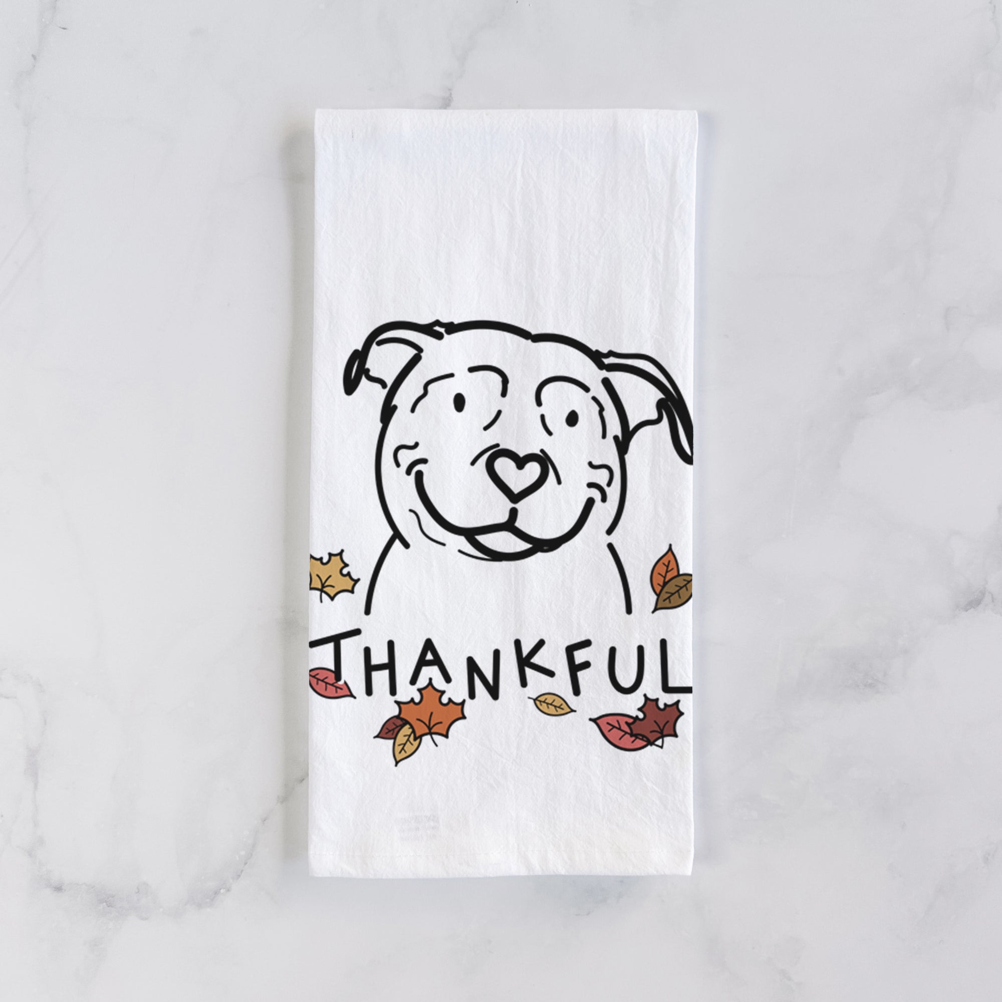 Thankful American Pitbull Terrier - Lady - Tea Towel