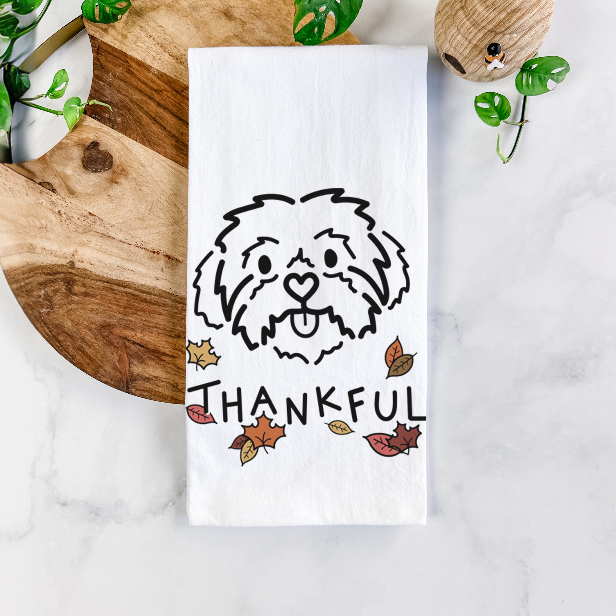 Thankful Shih Tzu - Leo - Tea Towel