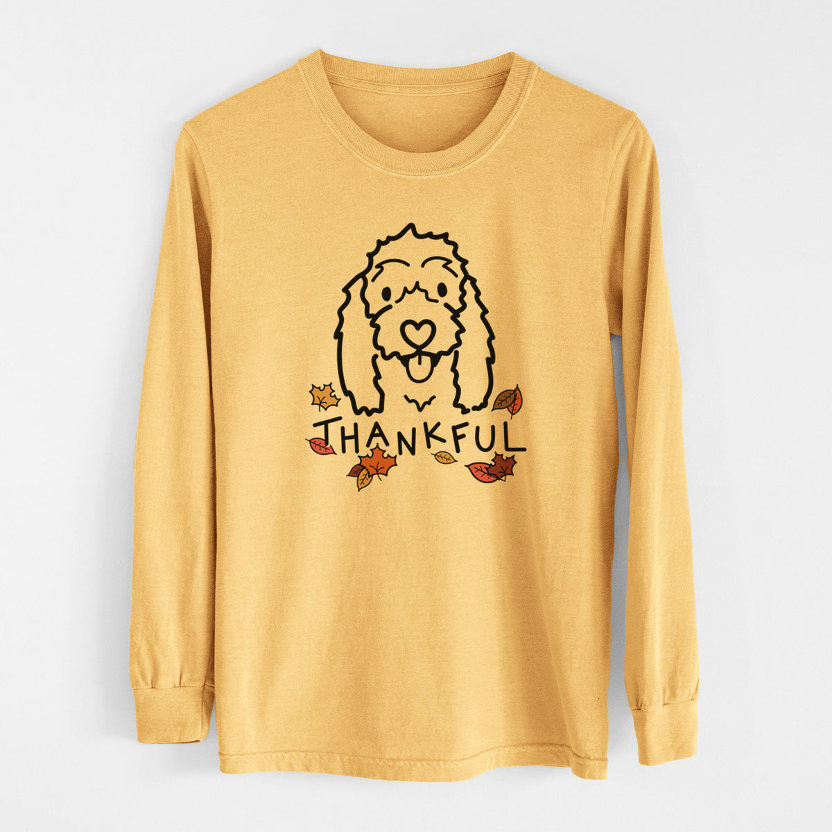 Thankful Coton de Tulear - Louie - Men&#39;s Heavyweight 100% Cotton Long Sleeve