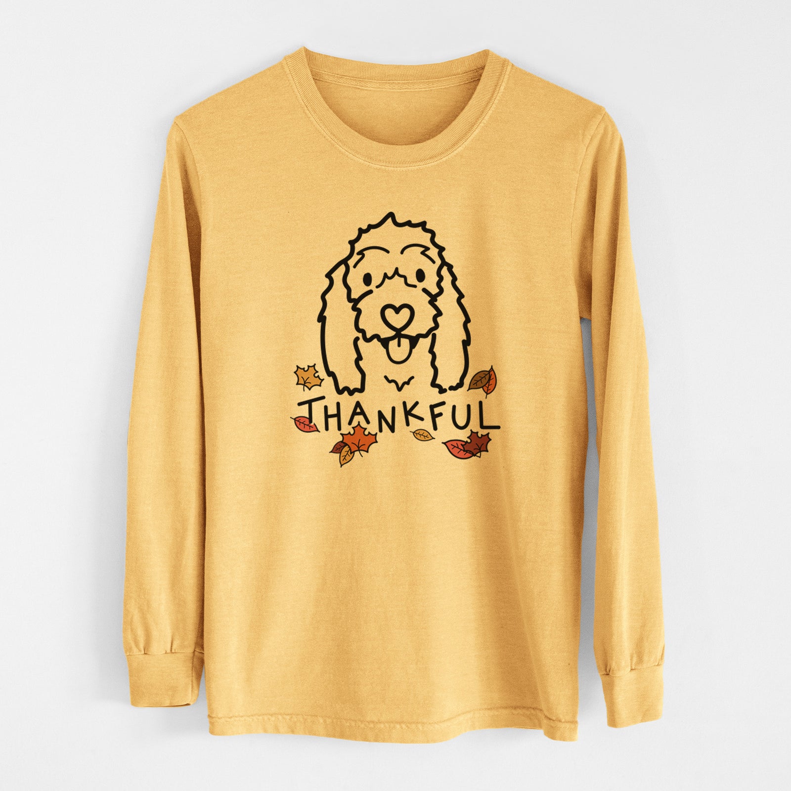 Thankful Coton de Tulear - Louie - Men's Heavyweight 100% Cotton Long Sleeve