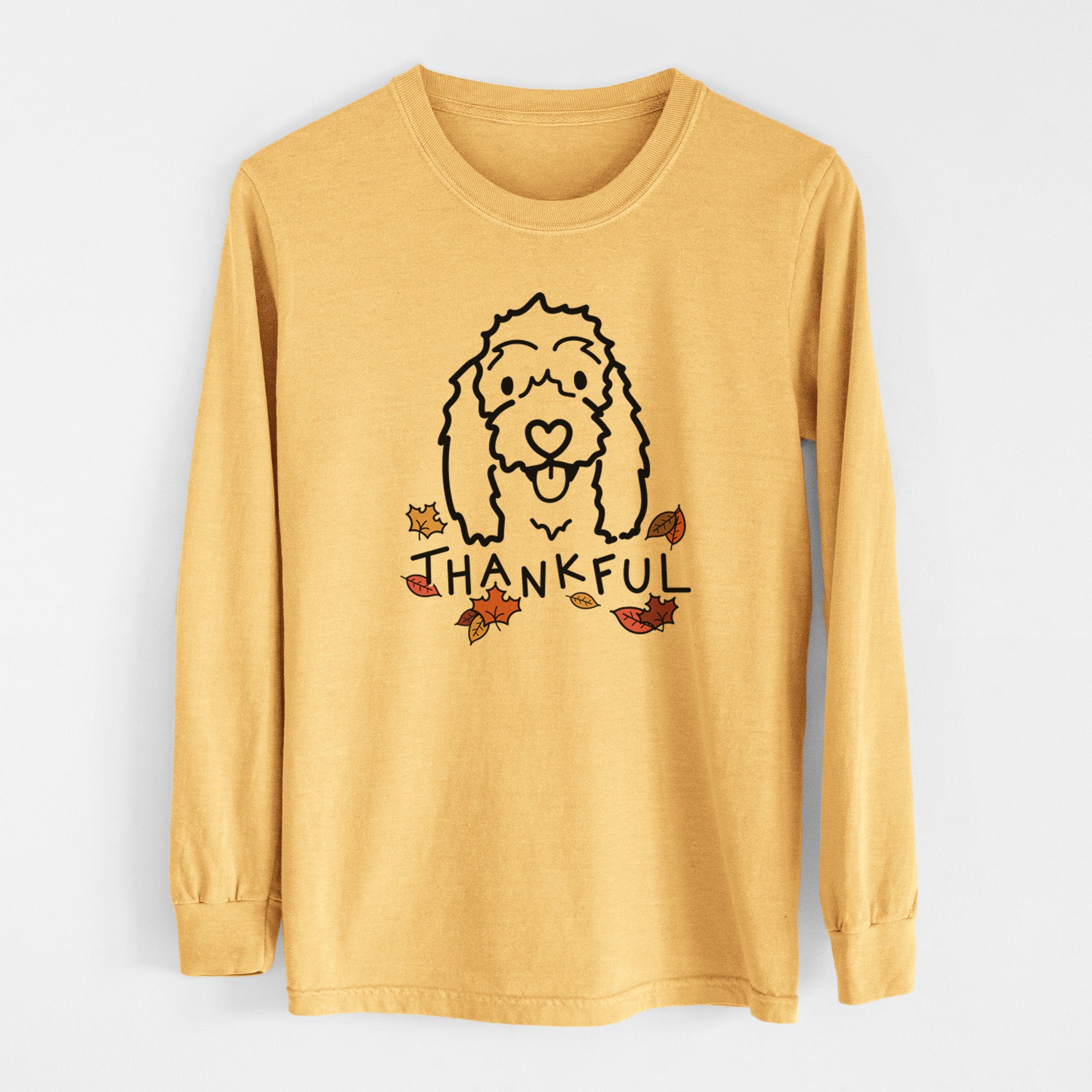 Thankful Coton de Tulear - Louie - Men's Heavyweight 100% Cotton Long Sleeve