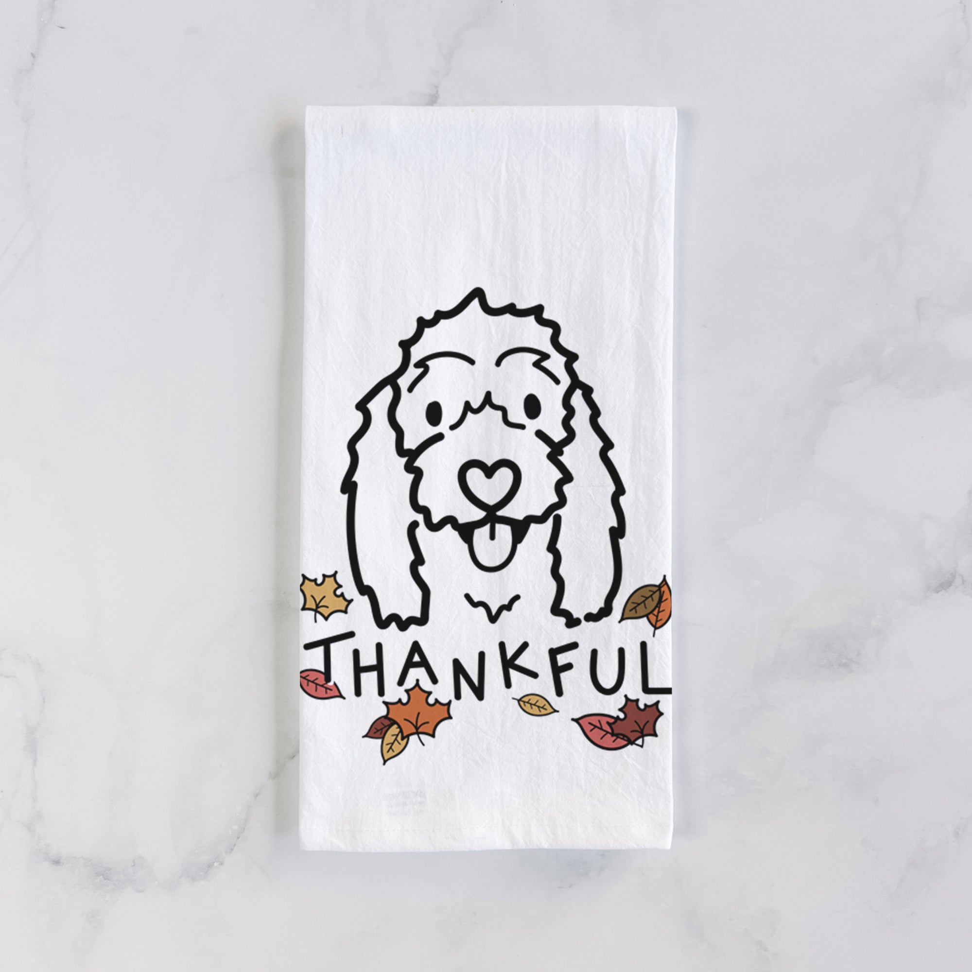 Thankful Coton de Tulear - Louie - Tea Towel