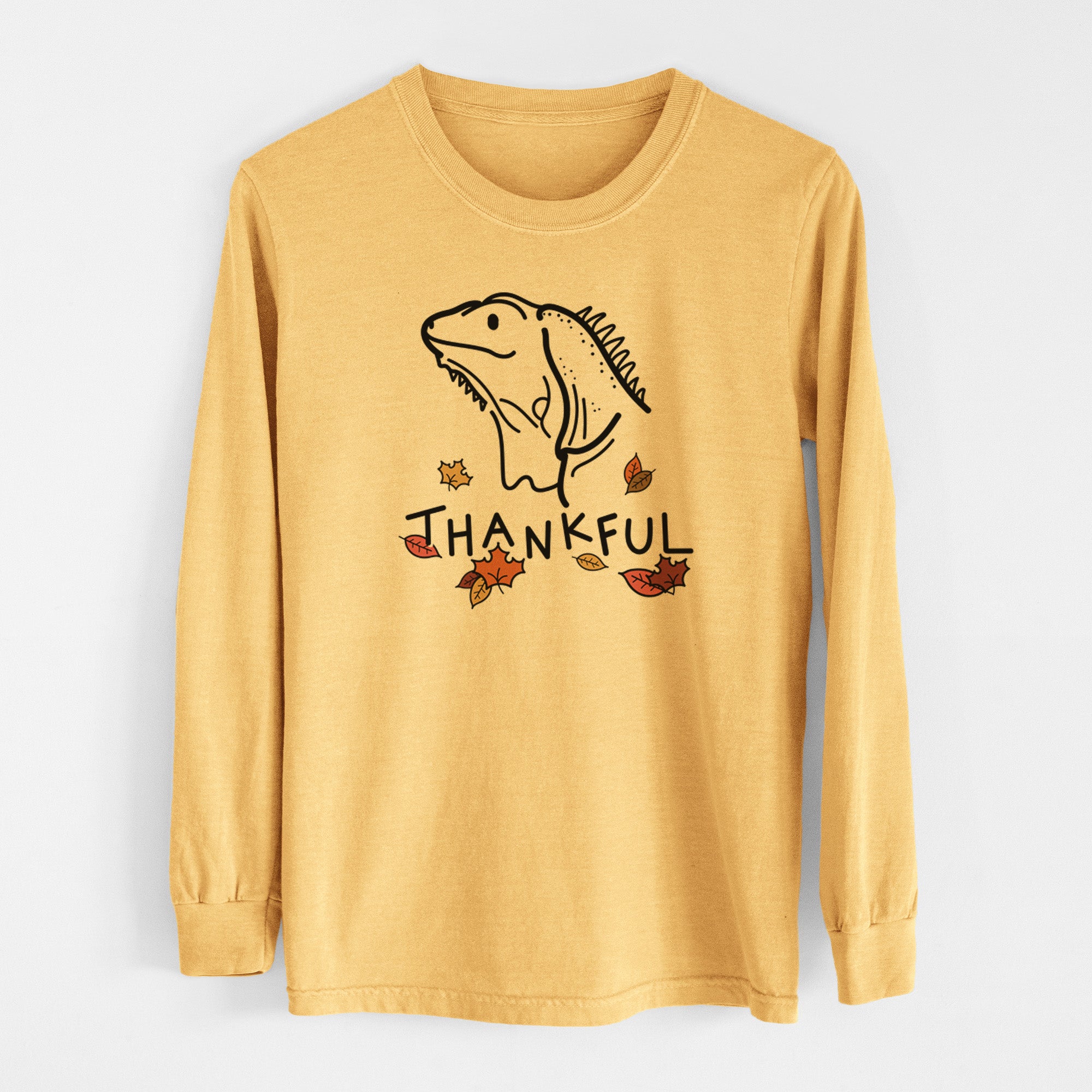 Thankful Iguana - Louie - Men's Heavyweight 100% Cotton Long Sleeve