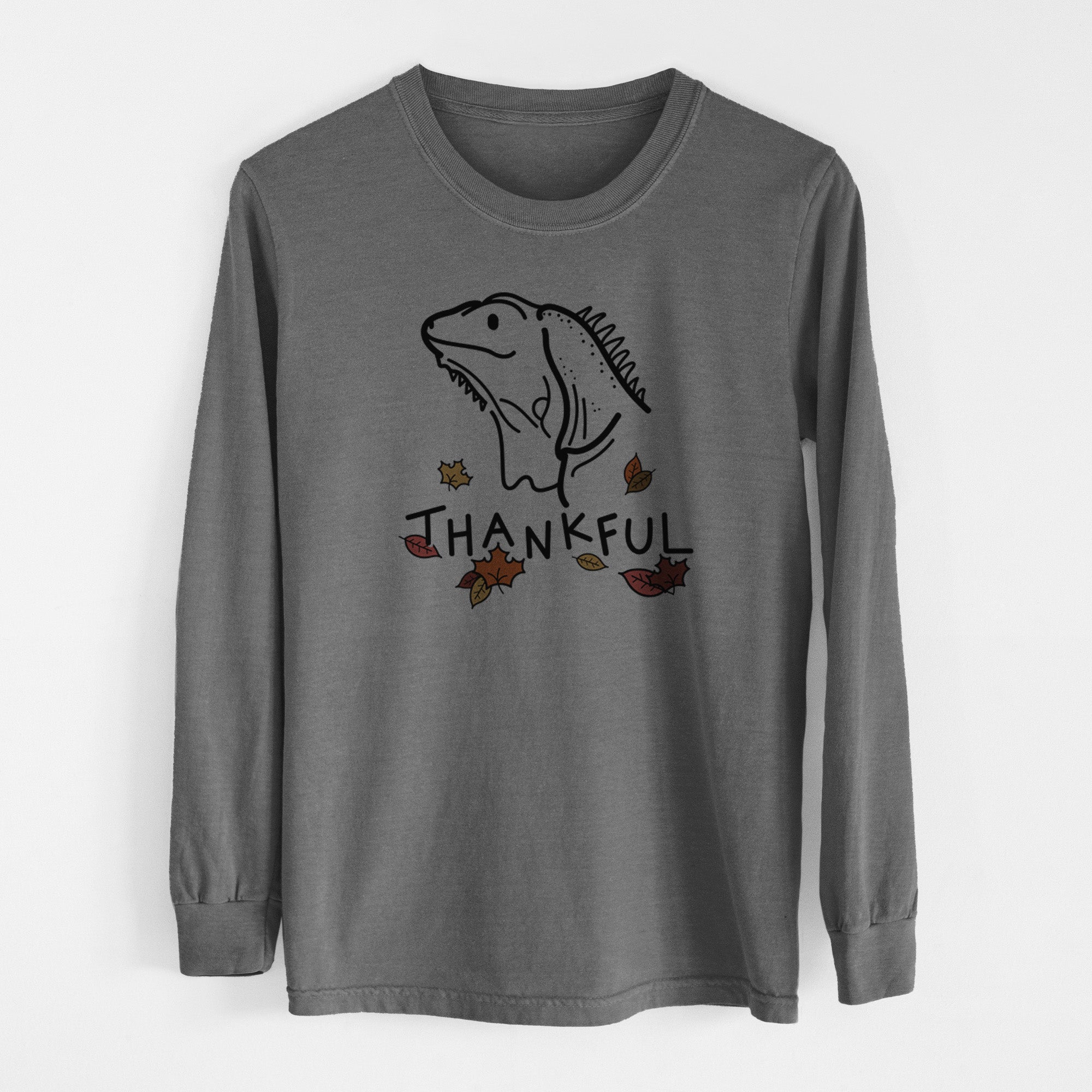 Thankful Iguana - Louie - Men's Heavyweight 100% Cotton Long Sleeve