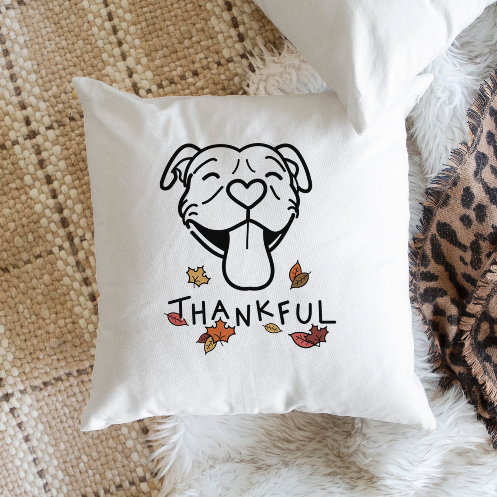 Love Always Pitbull - Louie -  Throw Pillow Cover