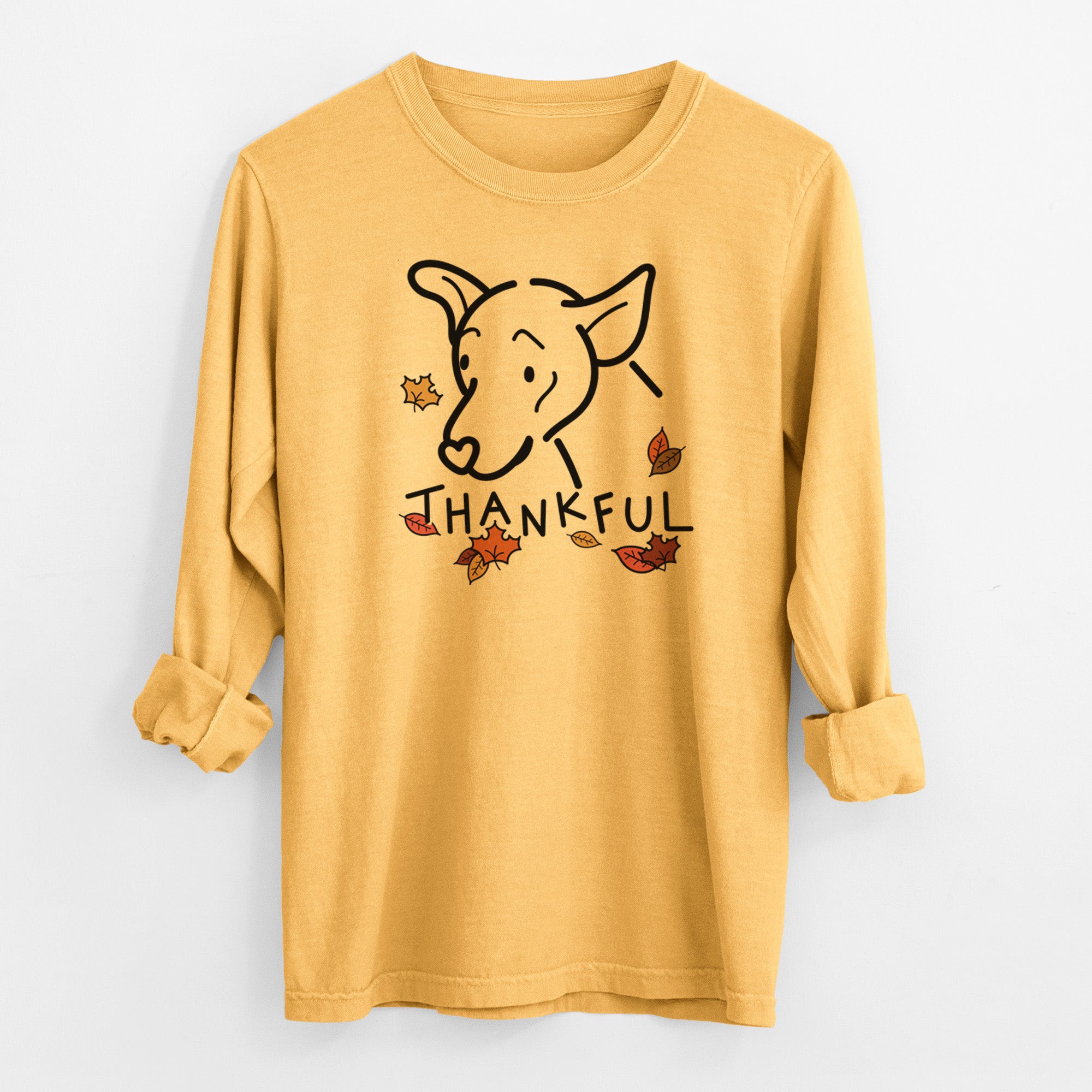 Thankful Mixed Breed - Lucky - Men's Heavyweight 100% Cotton Long Sleeve