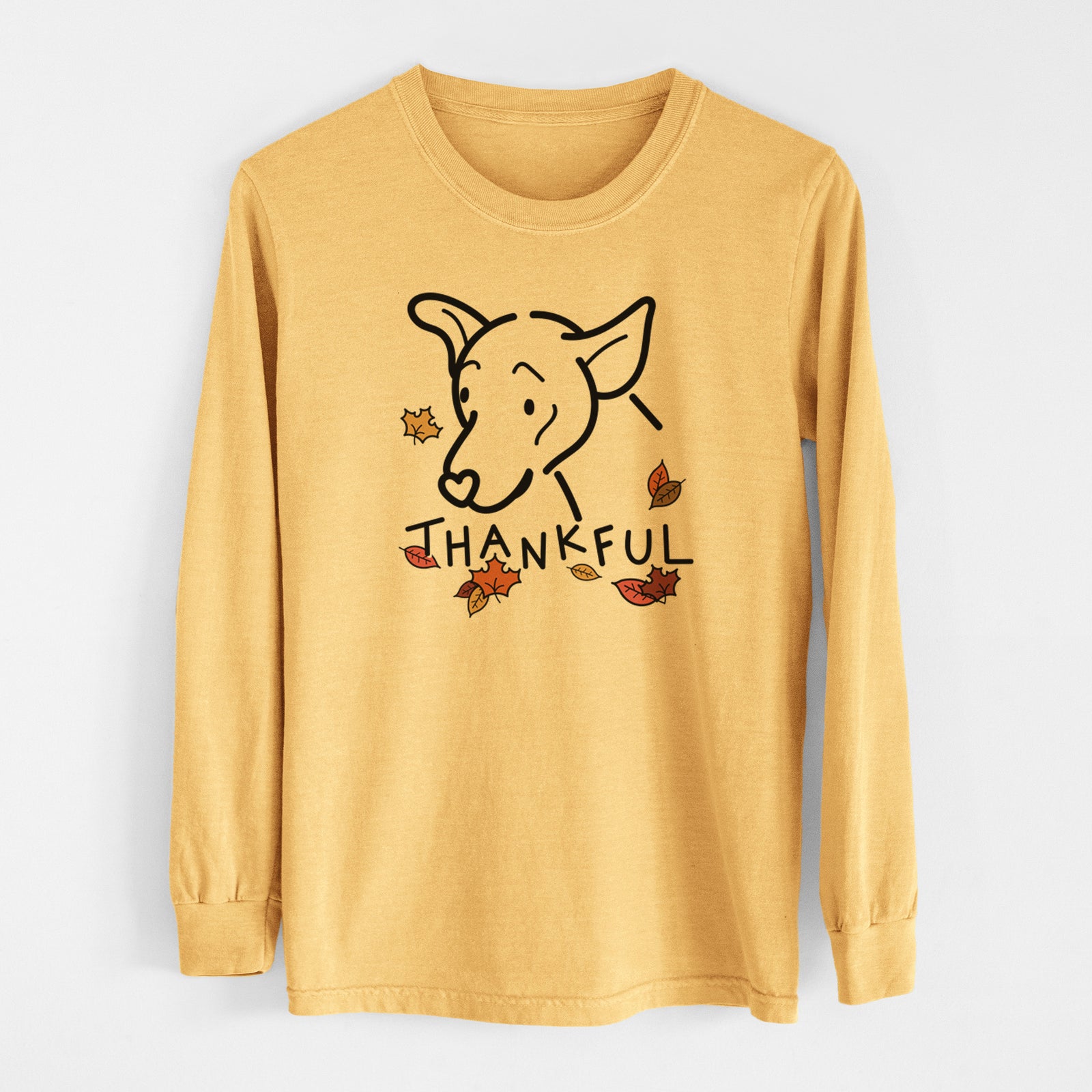 Thankful Mixed Breed - Lucky - Men's Heavyweight 100% Cotton Long Sleeve