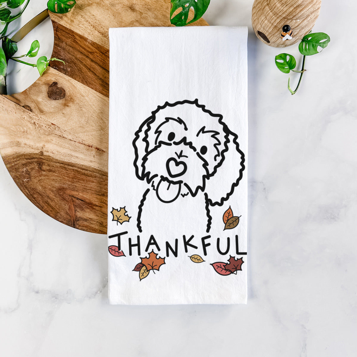 Thankful Bernedoodle - Mabel - Tea Towel