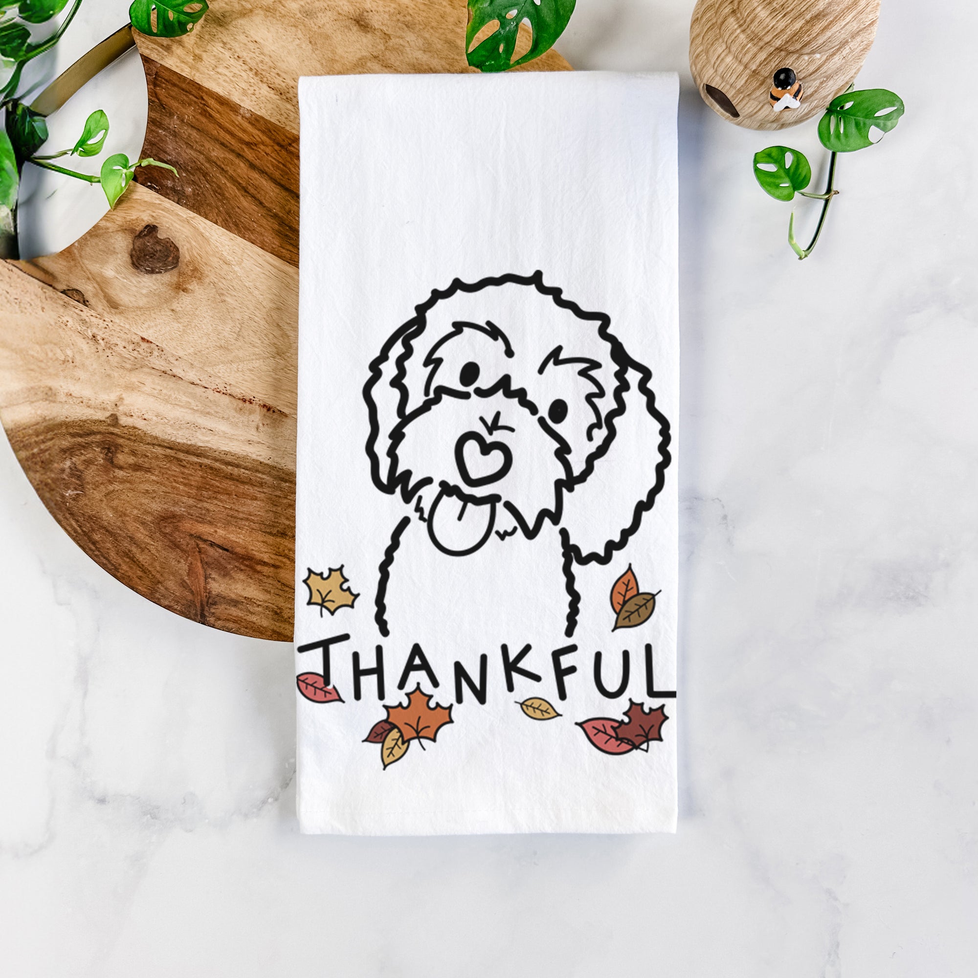 Thankful Bernedoodle - Mabel - Tea Towel