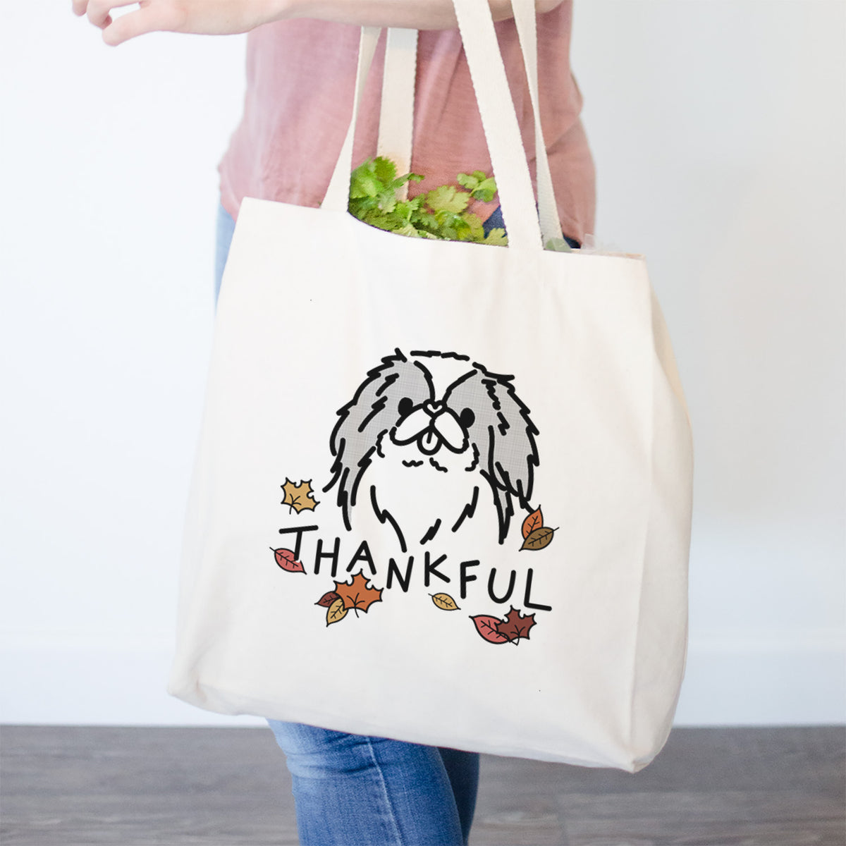 Thankful Japanese Chin - Macha - Tote Bag