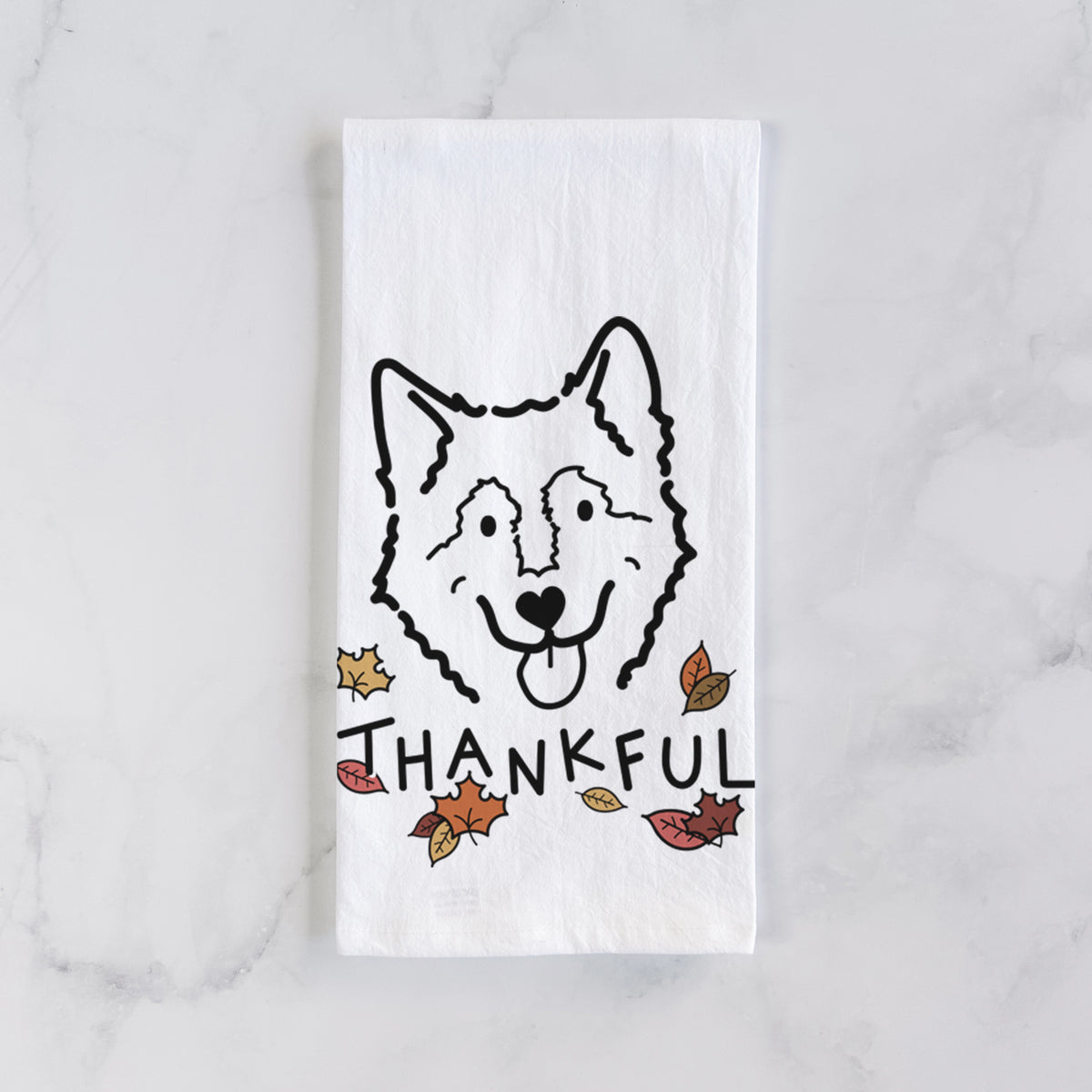 Thankful Alaskan Malamute - Max - Tea Towel