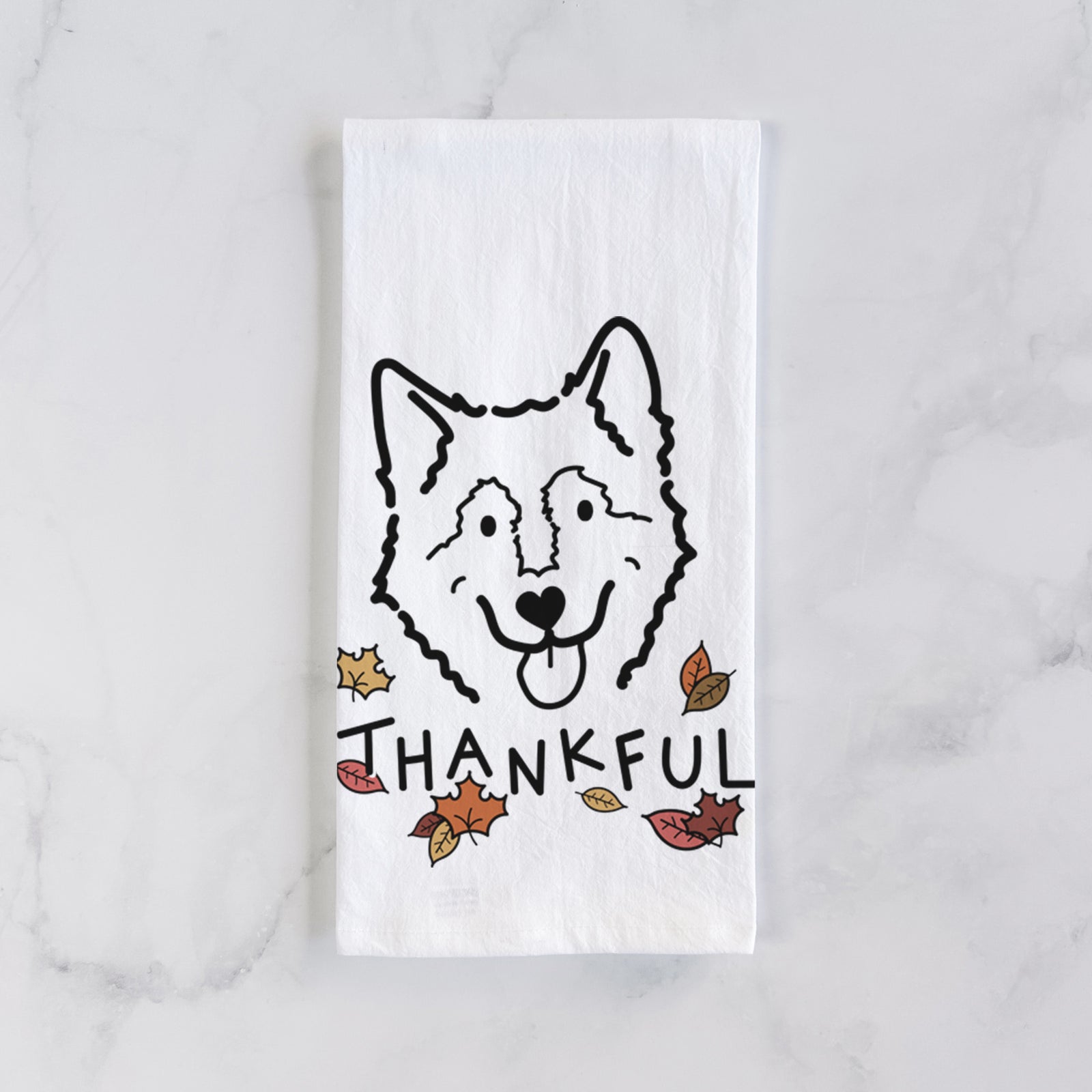 Thankful Alaskan Malamute - Max - Tea Towel