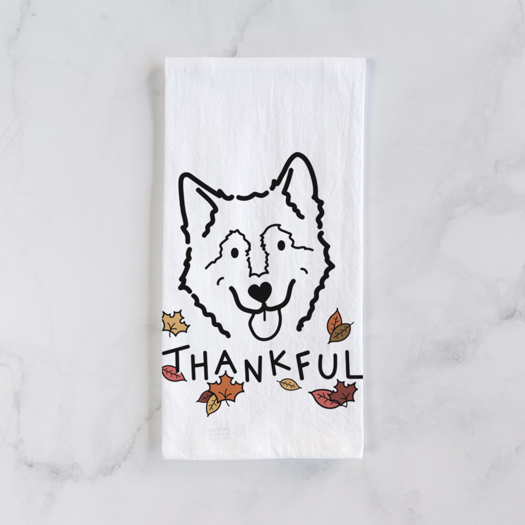 Thankful Alaskan Malamute - Max - Tea Towel