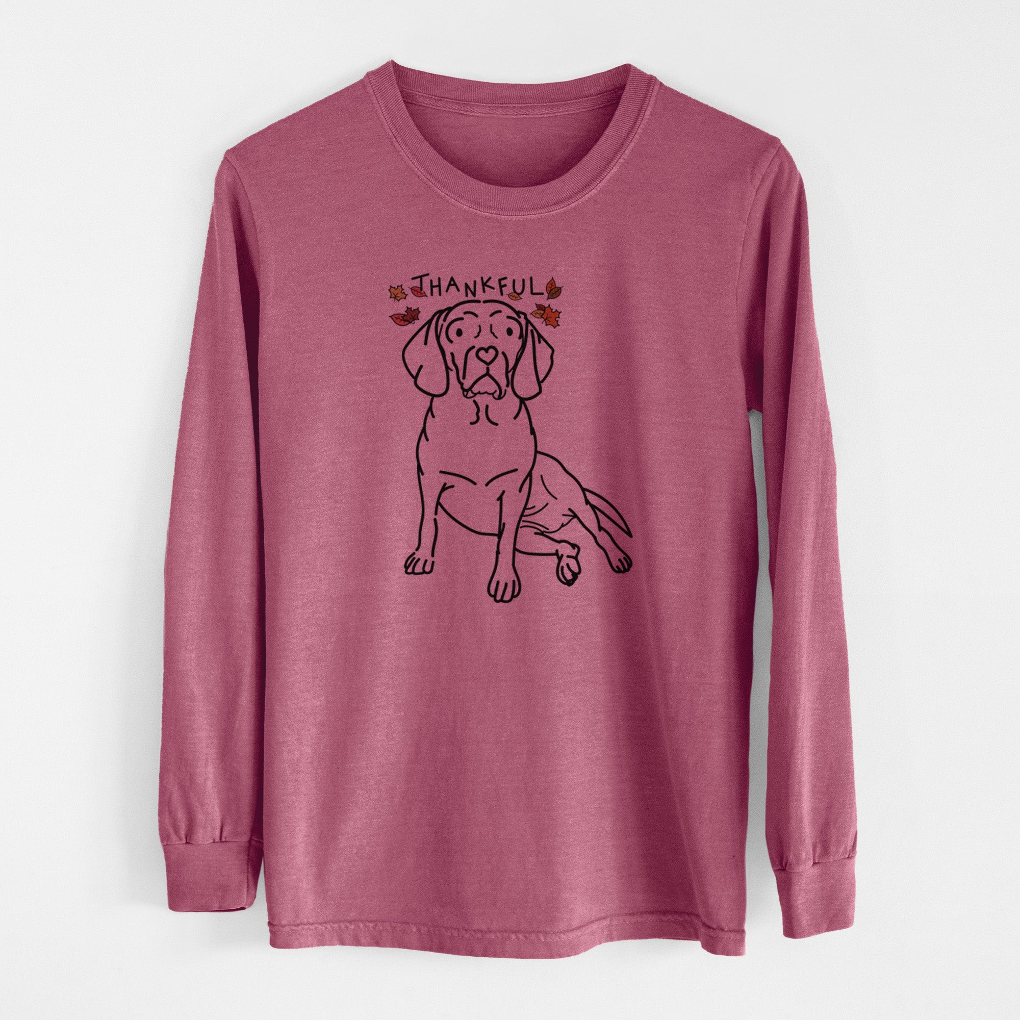 Thankful Puggle - Mayble - Men's Heavyweight 100% Cotton Long Sleeve