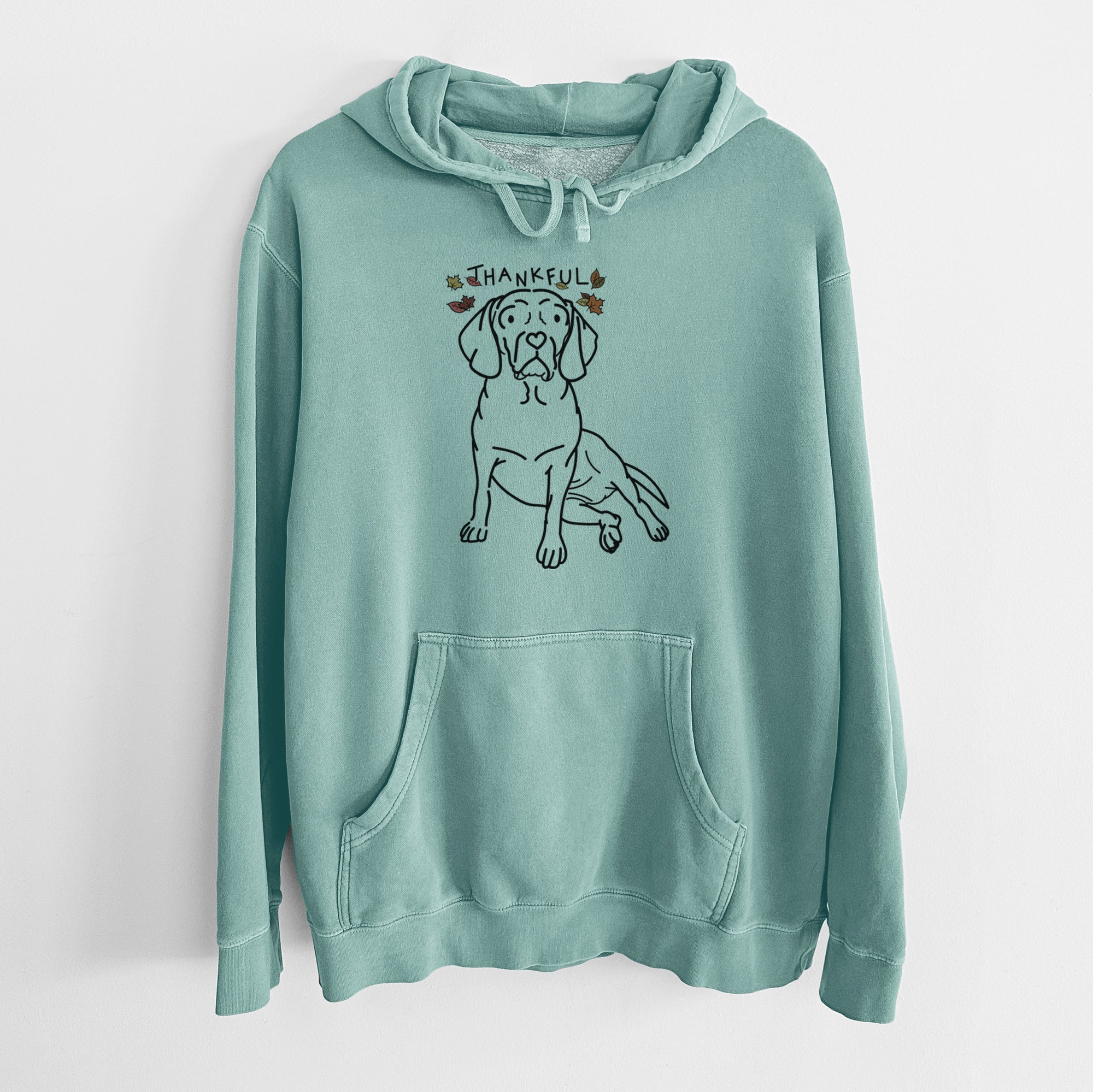 Thankful Puggle - Mayble - Unisex Pigment Dyed Hoodie