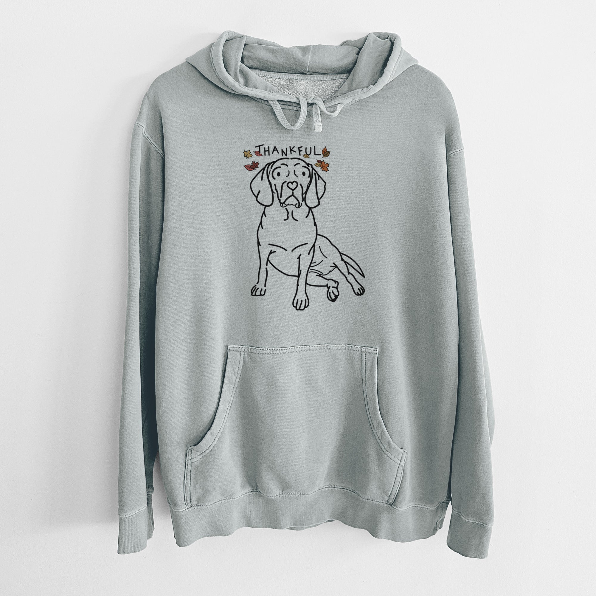 Thankful Puggle - Mayble - Unisex Pigment Dyed Hoodie