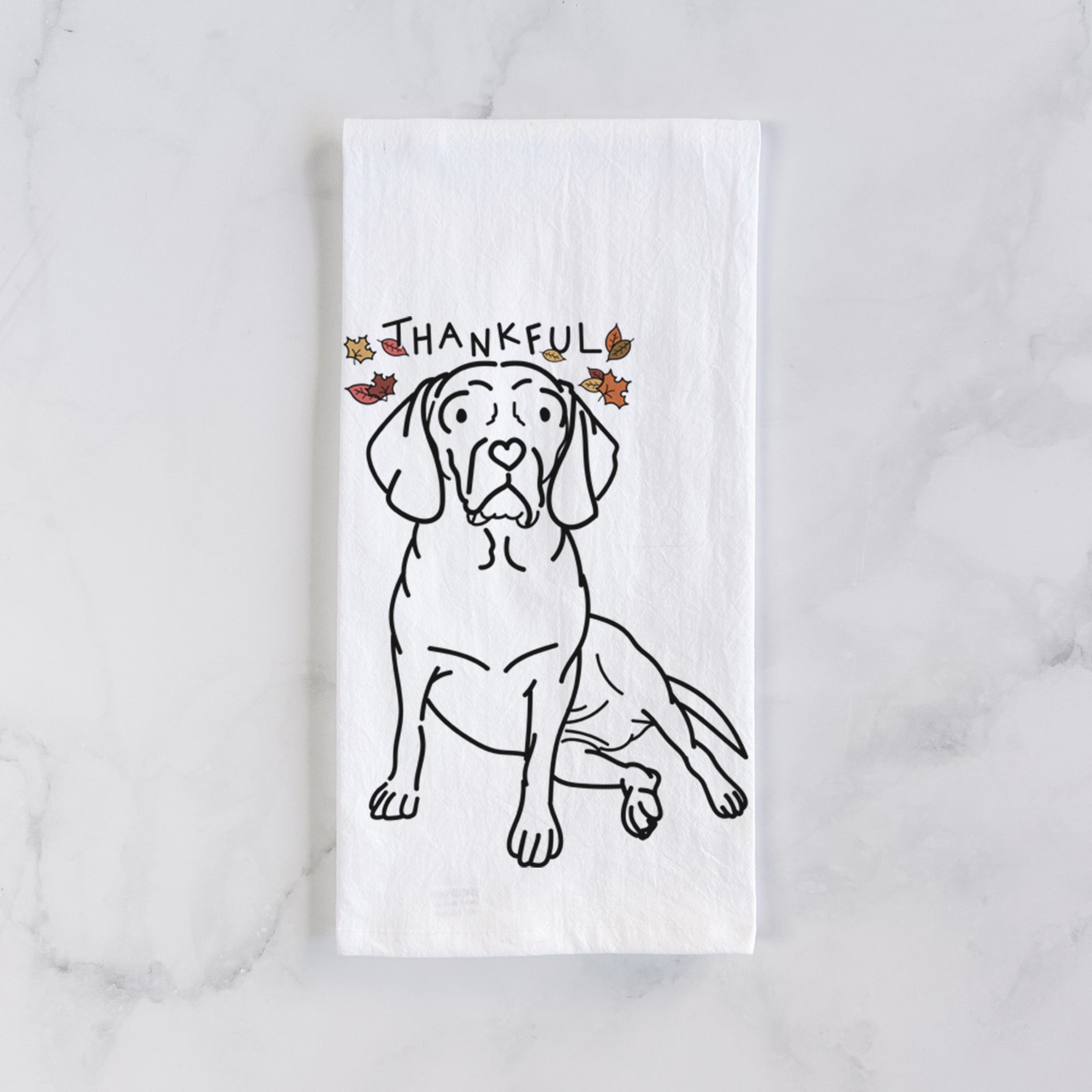 Thankful Puggle - Mayble - Tea Towel